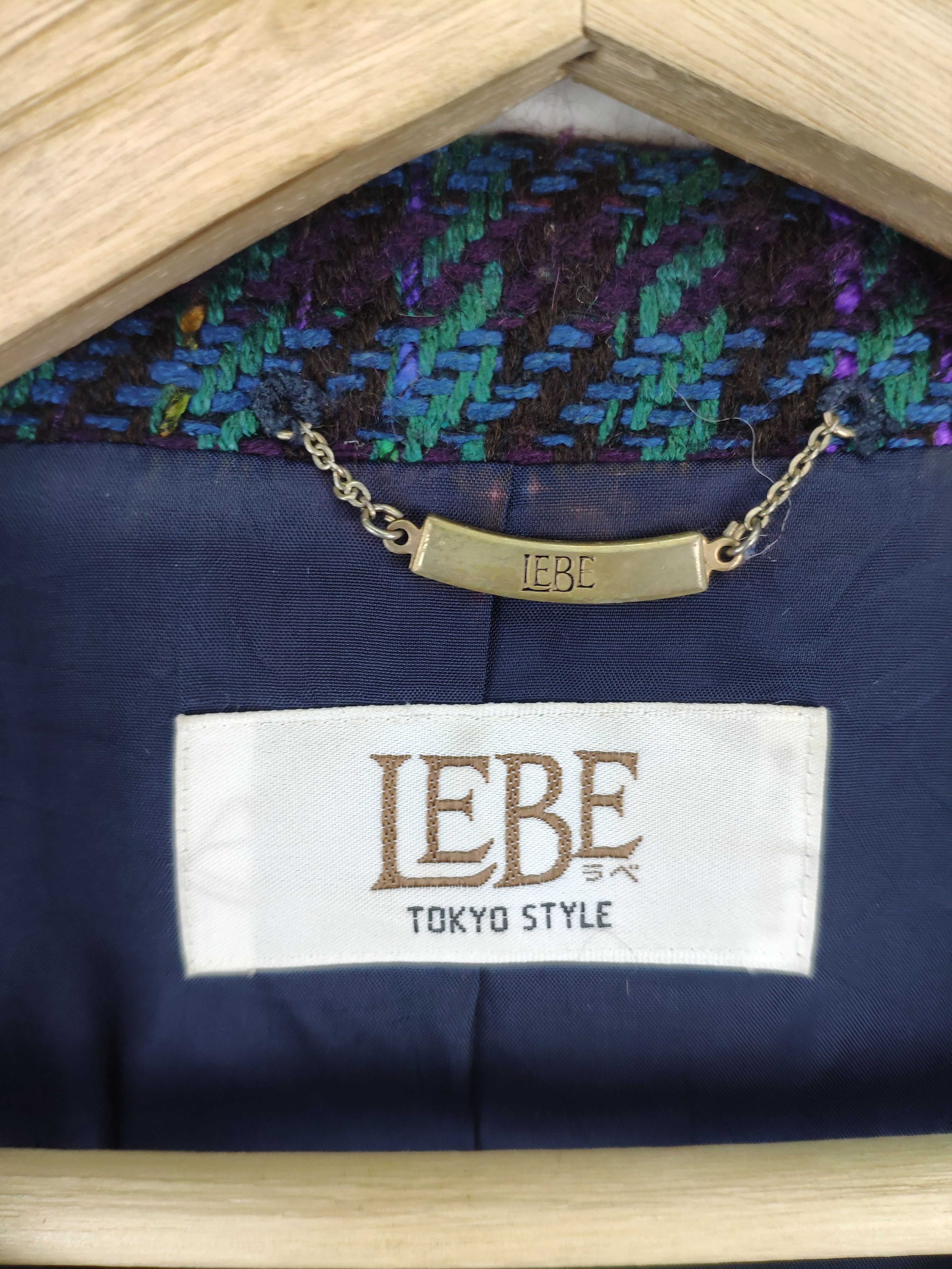 Designer × Japanese Brand Vintage Wool Double Breasted Coat by Lebe Tokyo Style Size M / US 6-8 / IT 42-44 - 3 Thumbnail