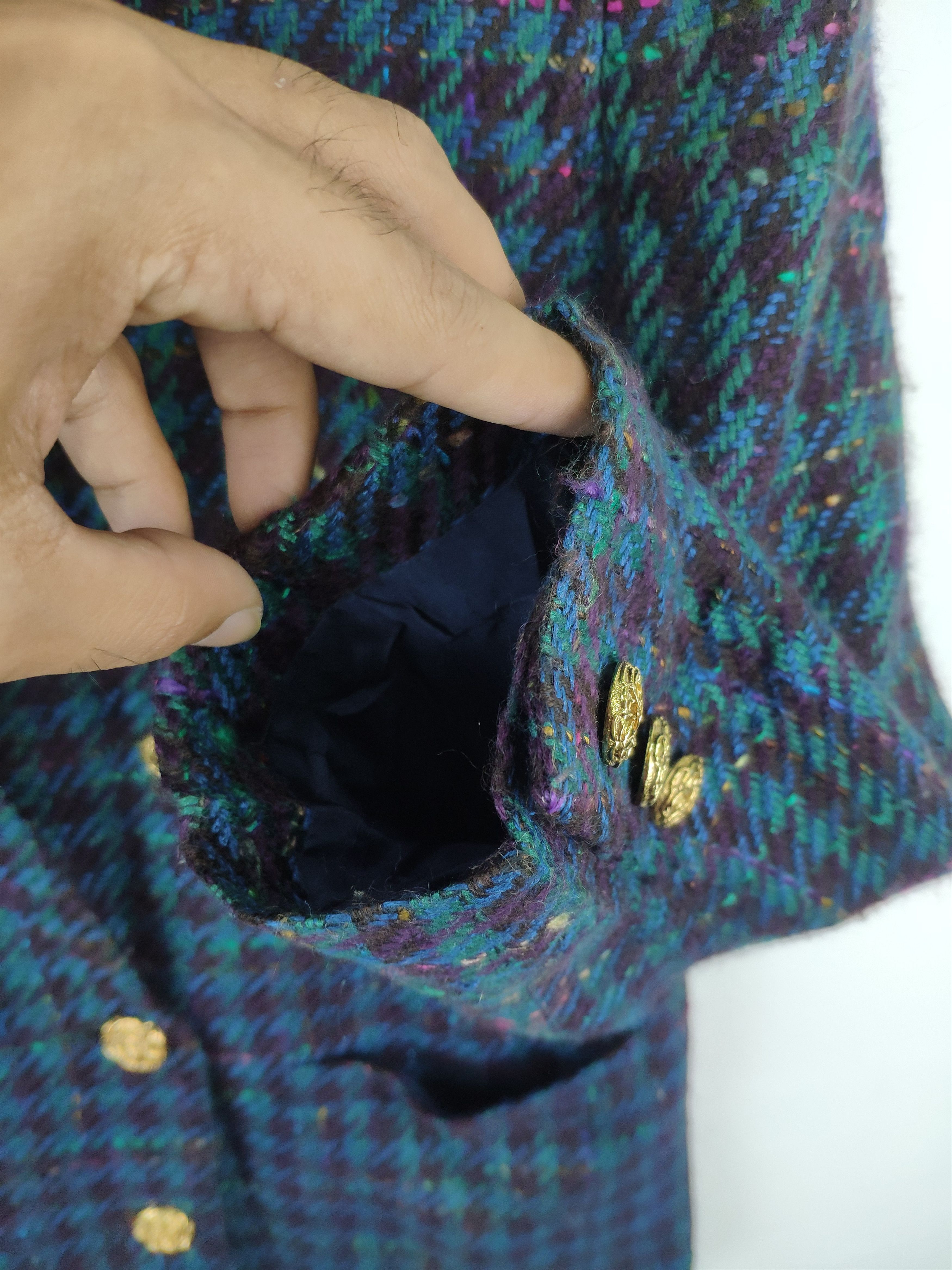 Designer × Japanese Brand Vintage Wool Double Breasted Coat by Lebe Tokyo Style Size M / US 6-8 / IT 42-44 - 8 Thumbnail