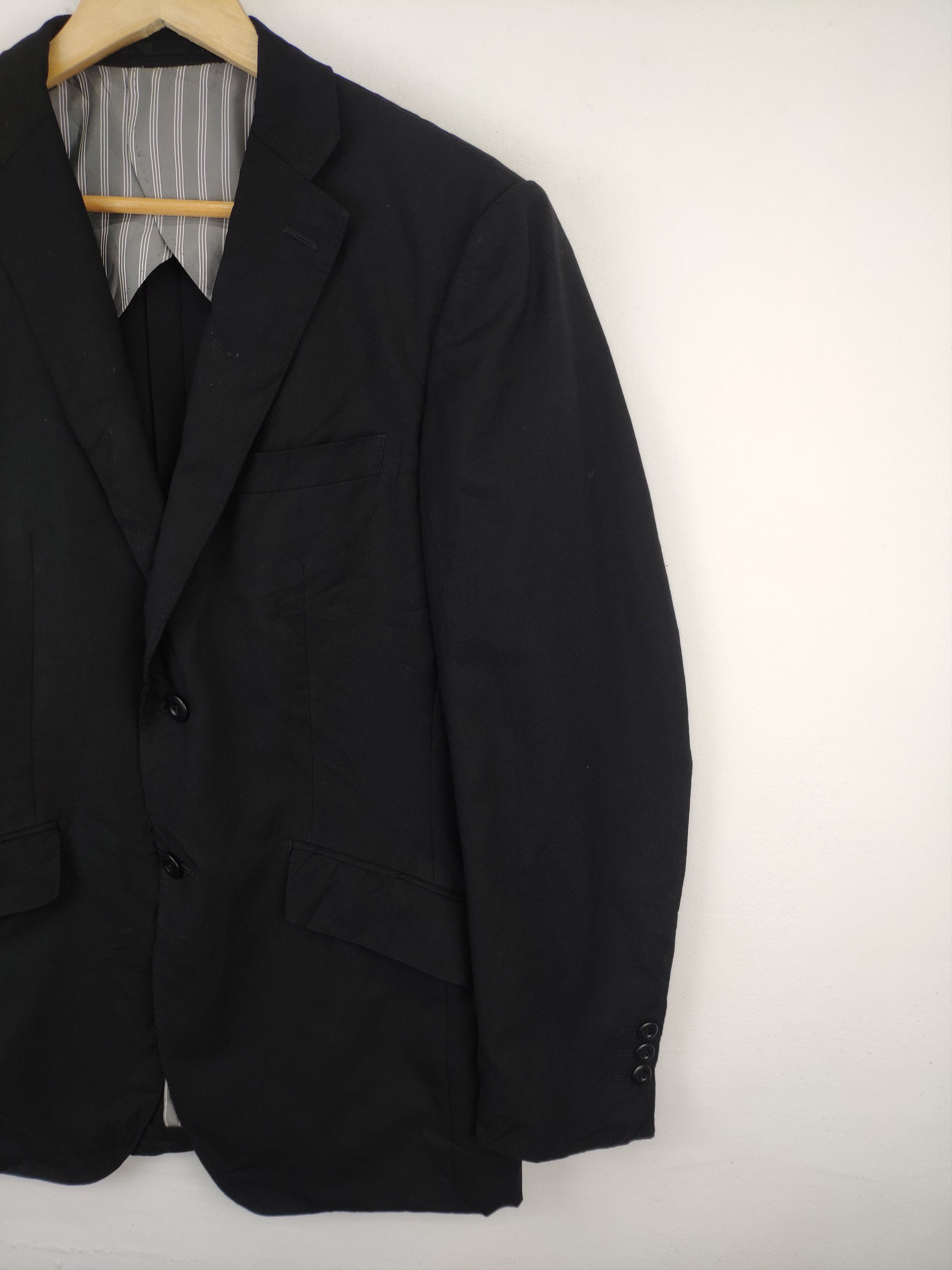 Designer × Kansai Yamamoto Vintage Kansai Yamamoto Blazer Jacket Black Size US S / EU 44-46 / 1 - 7 Thumbnail