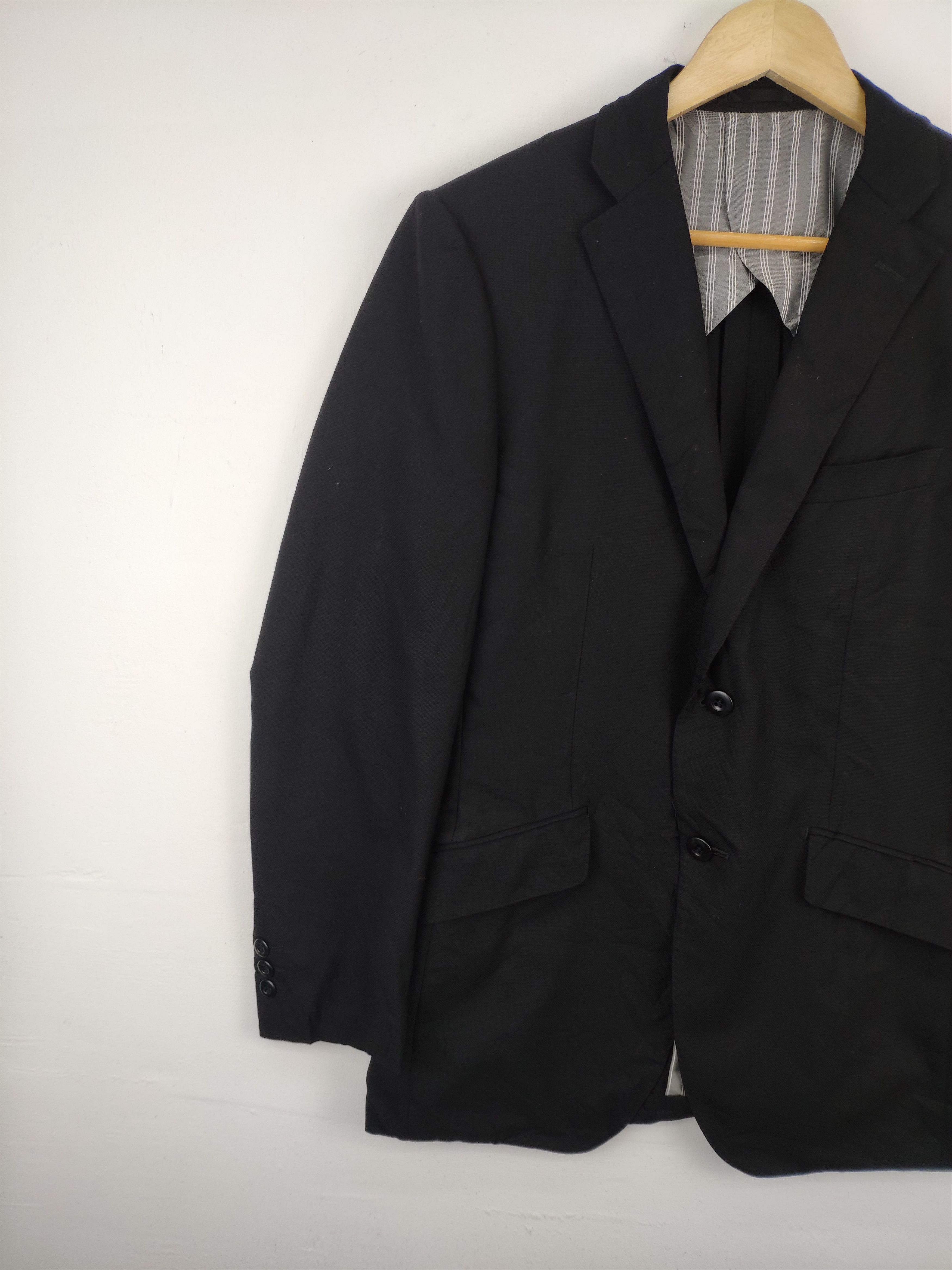 Designer × Kansai Yamamoto Vintage Kansai Yamamoto Blazer Jacket Black Size US S / EU 44-46 / 1 - 8 Thumbnail
