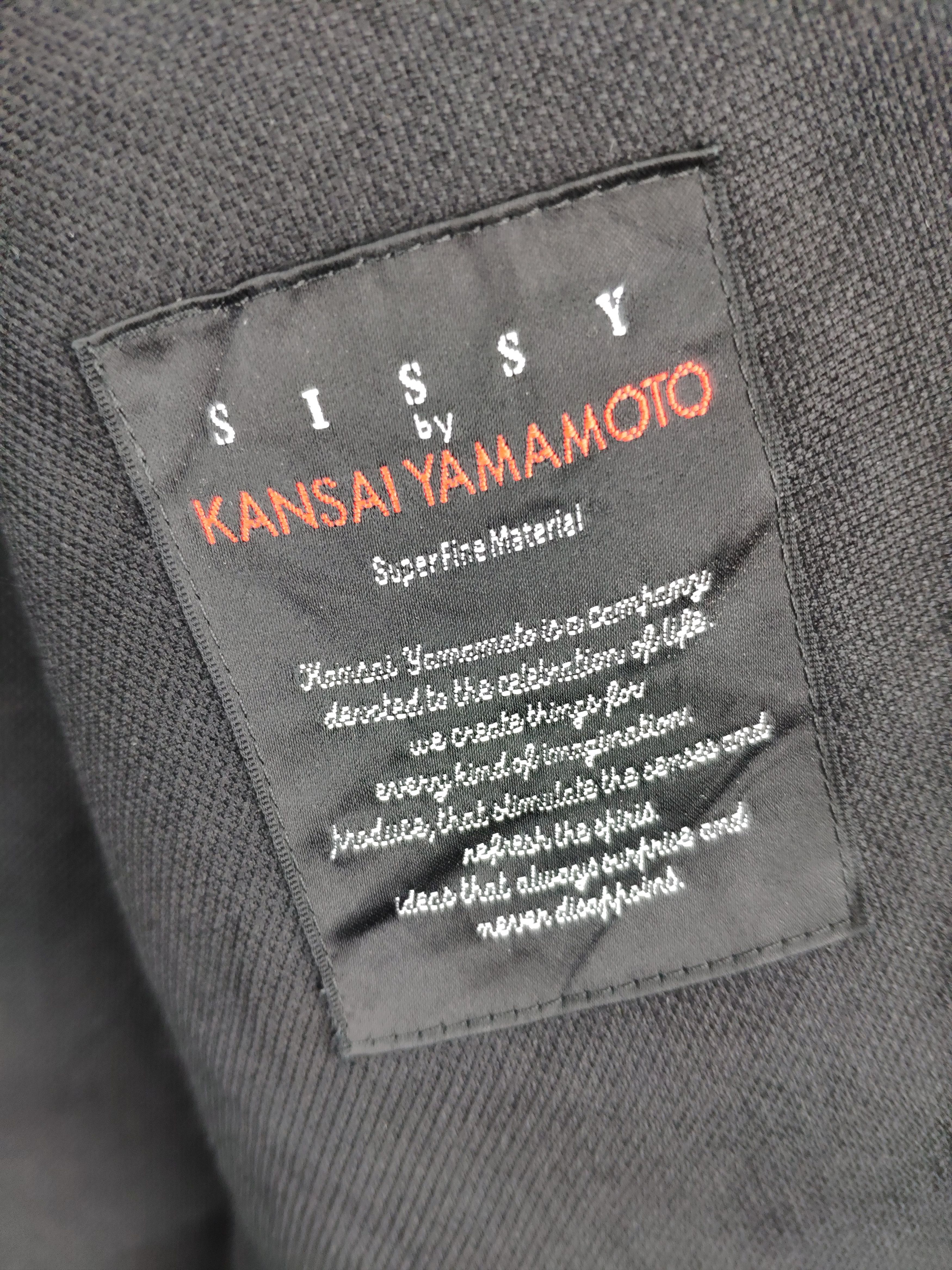 Designer × Kansai Yamamoto Vintage Kansai Yamamoto Blazer Jacket Black Size US S / EU 44-46 / 1 - 3 Thumbnail