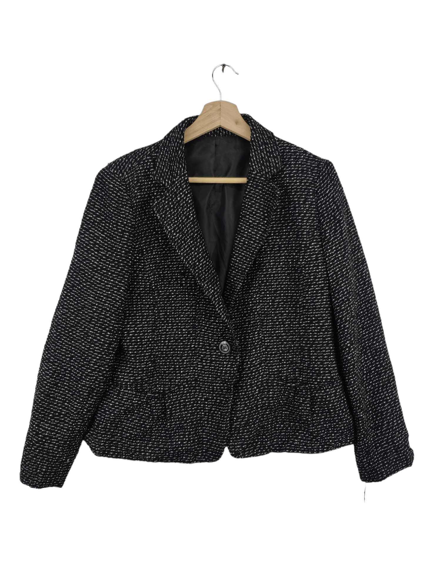 Designer × Japanese Brand Vintage Wool Tweed Cardigan Cropped Jacket Chanel Style Size S / US 4 / IT 40 - 1 Thumbnail