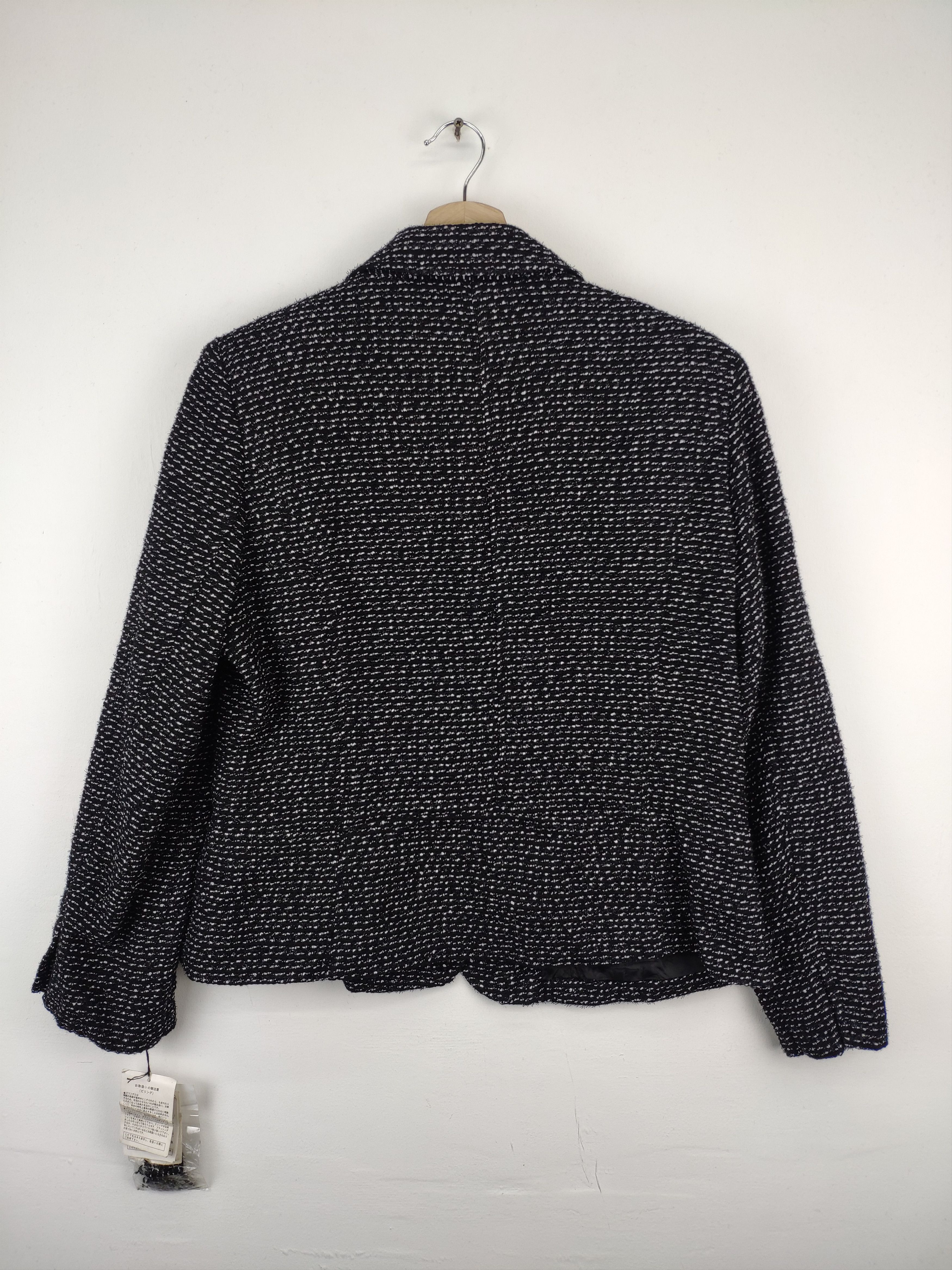 Designer × Japanese Brand Vintage Wool Tweed Cardigan Cropped Jacket Chanel Style Size S / US 4 / IT 40 - 2 Thumbnail