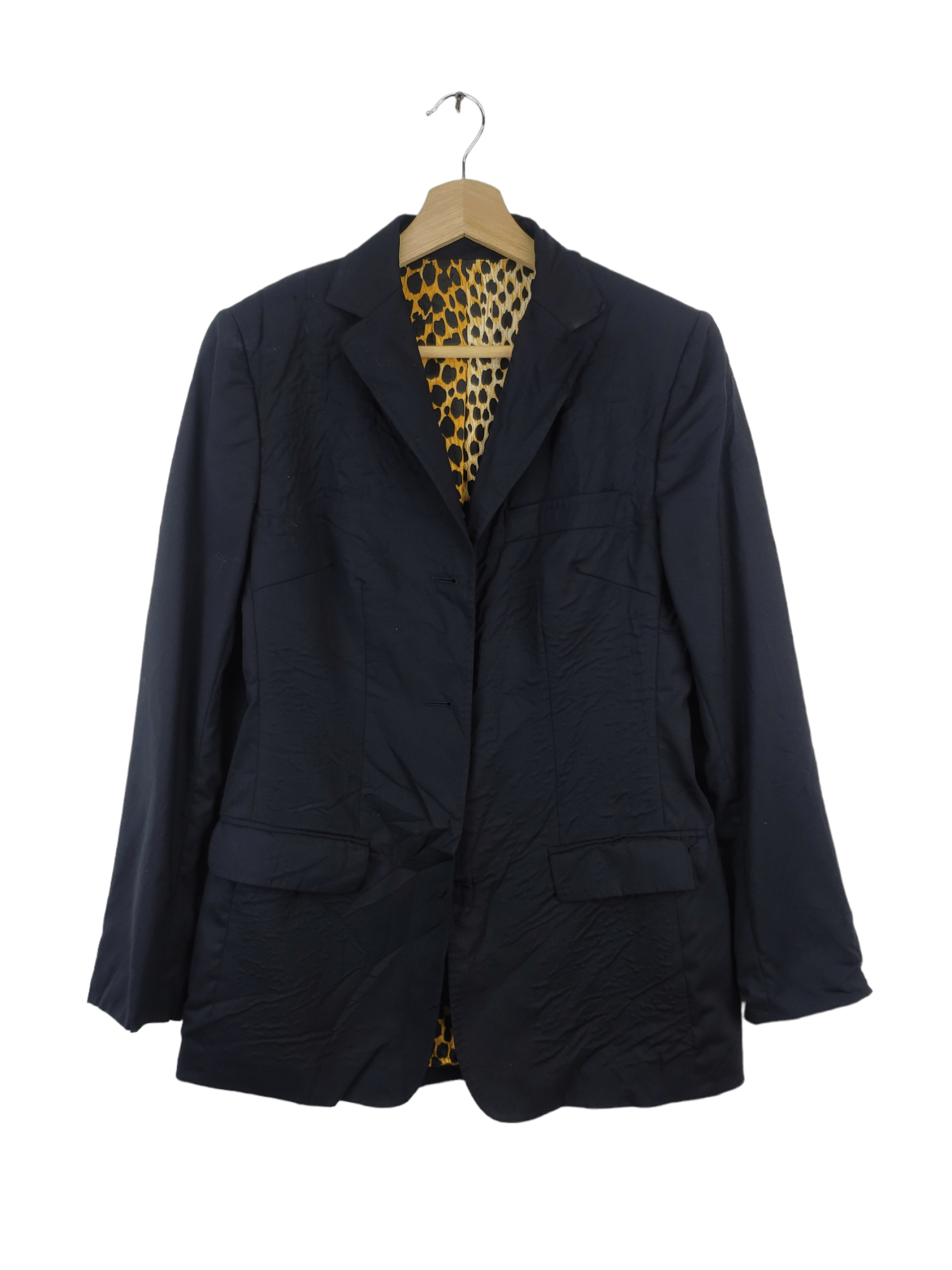 Dolce & Gabbana Dolce & Gabbana Wool Blazer Lining Leopard Distressed Size S / US 4 / IT 40 - 1 Thumbnail