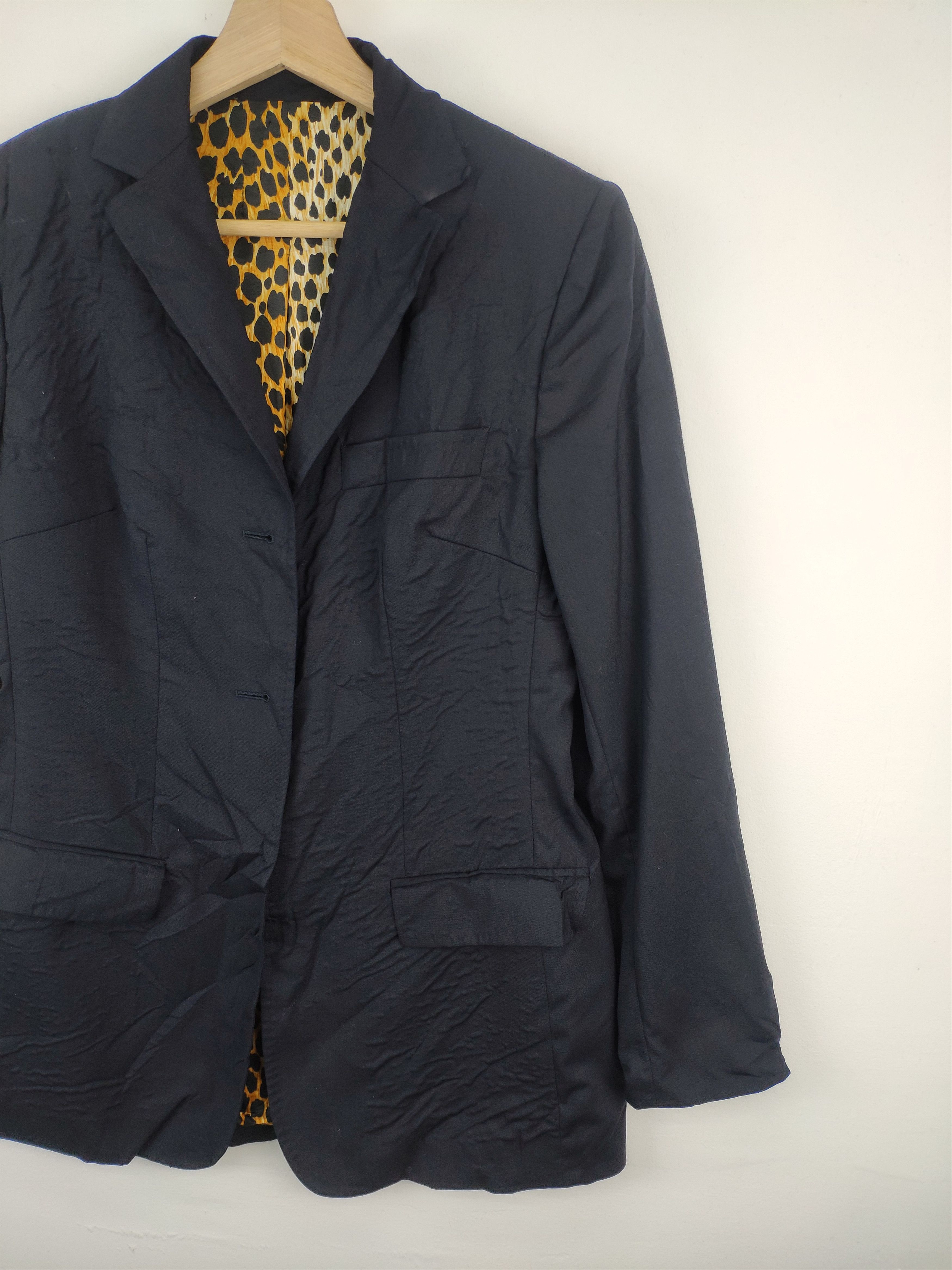 Dolce & Gabbana Dolce & Gabbana Wool Blazer Lining Leopard Distressed Size S / US 4 / IT 40 - 7 Thumbnail