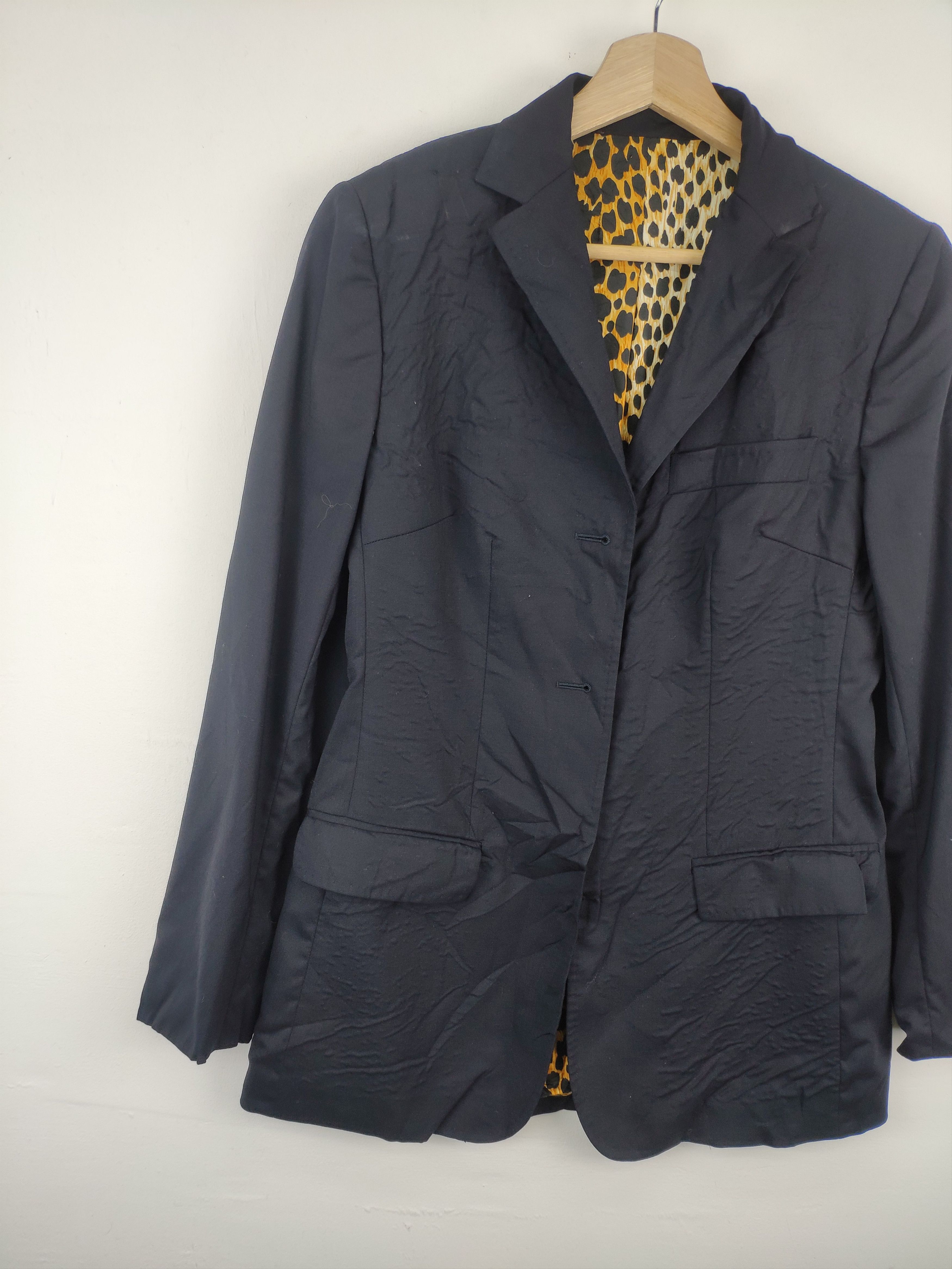 Dolce & Gabbana Dolce & Gabbana Wool Blazer Lining Leopard Distressed Size S / US 4 / IT 40 - 8 Thumbnail