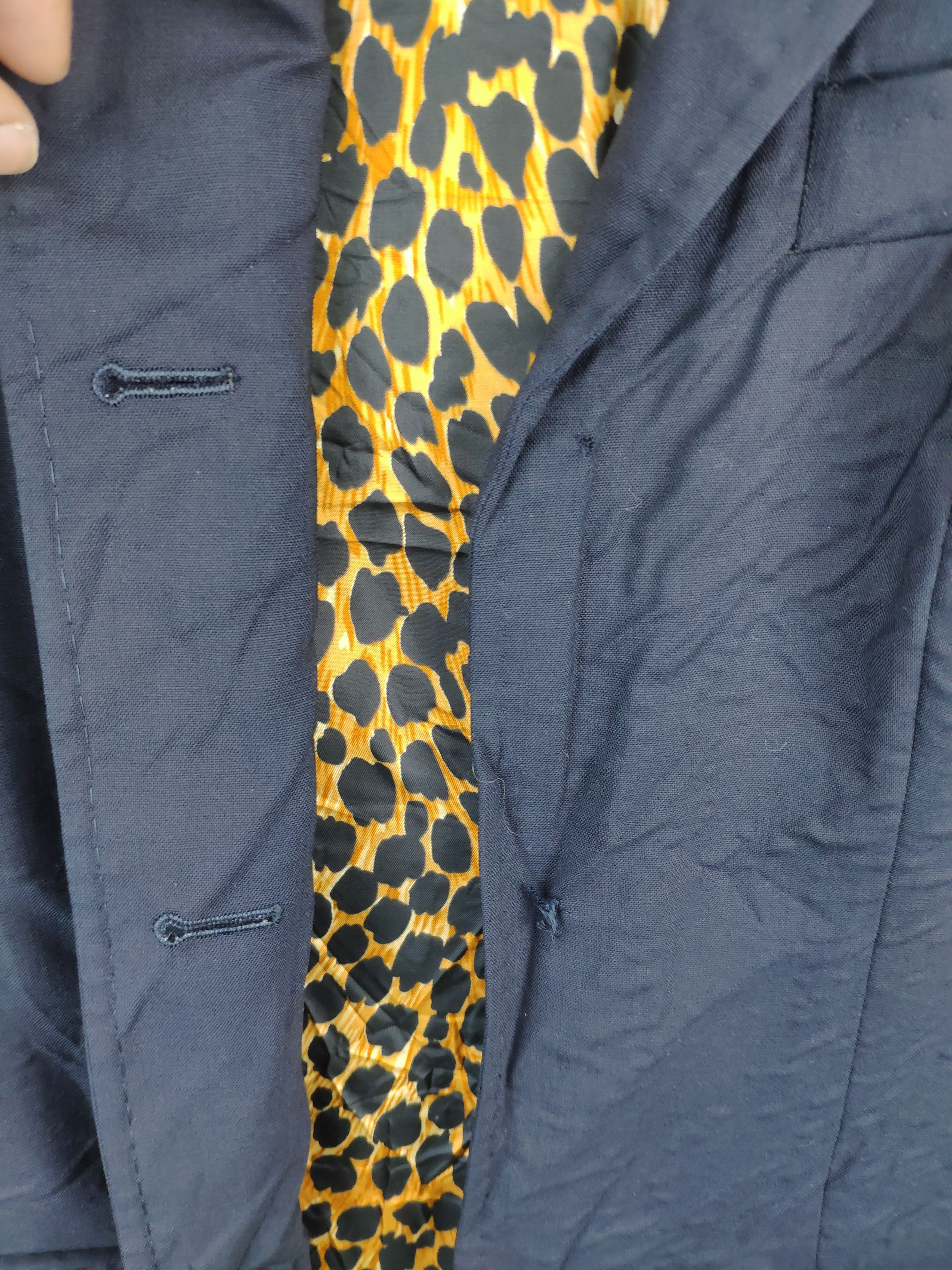 Dolce & Gabbana Dolce & Gabbana Wool Blazer Lining Leopard Distressed Size S / US 4 / IT 40 - 14 Thumbnail