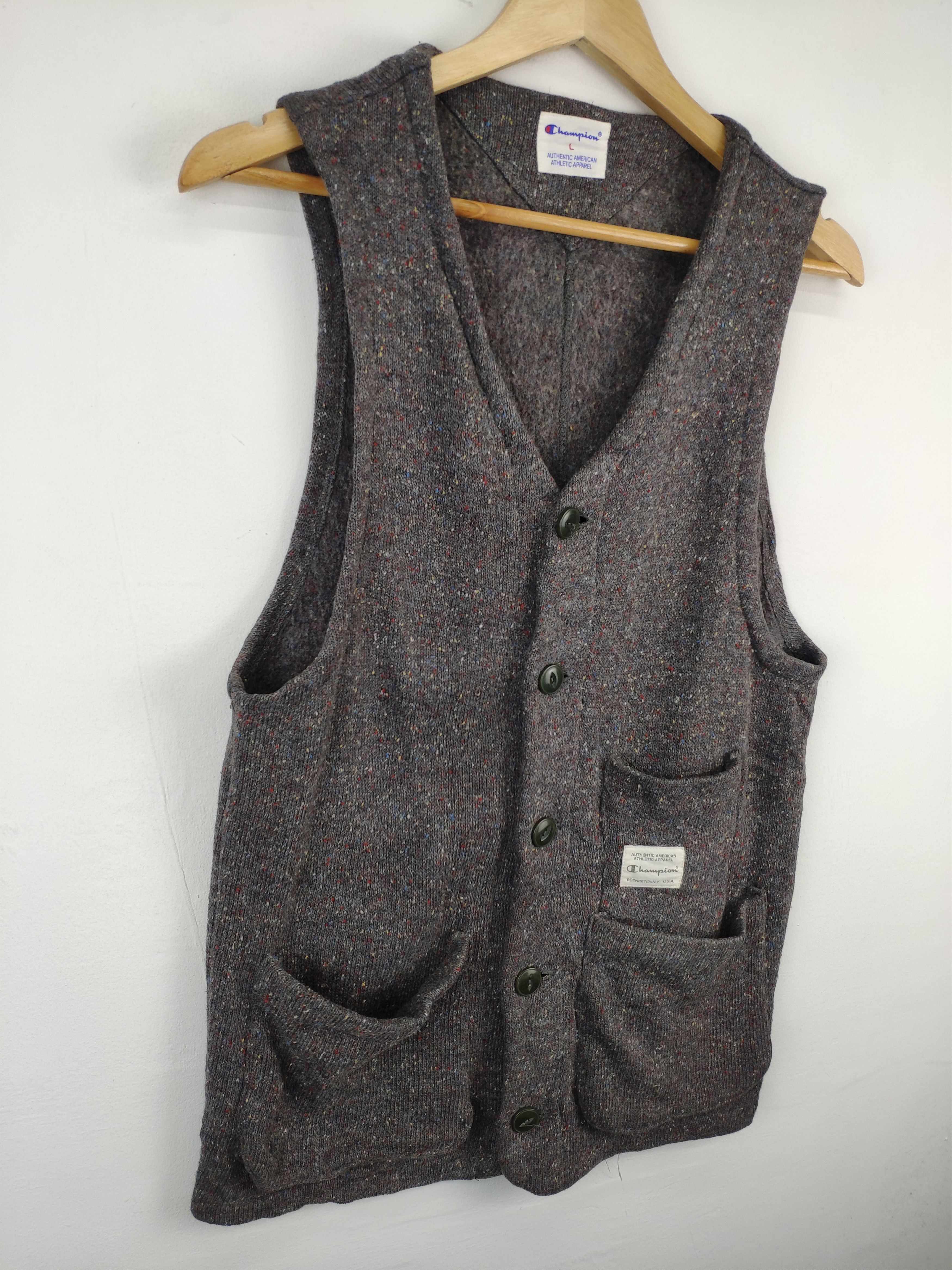 Champion × Vintage Vintage Champion Wool Vest Size S / US 4 / IT 40 - 6 Thumbnail