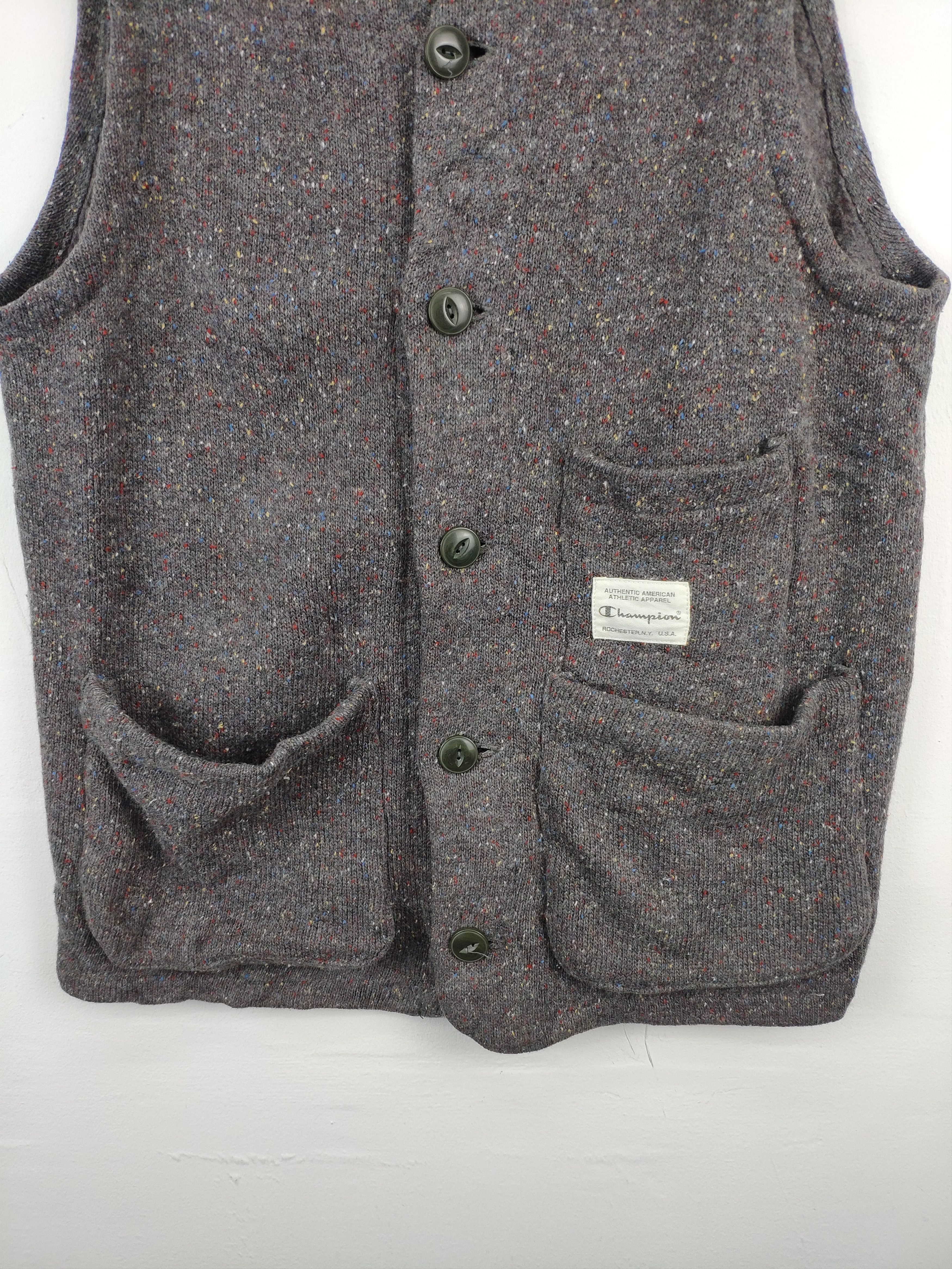 Champion × Vintage Vintage Champion Wool Vest Size S / US 4 / IT 40 - 9 Thumbnail