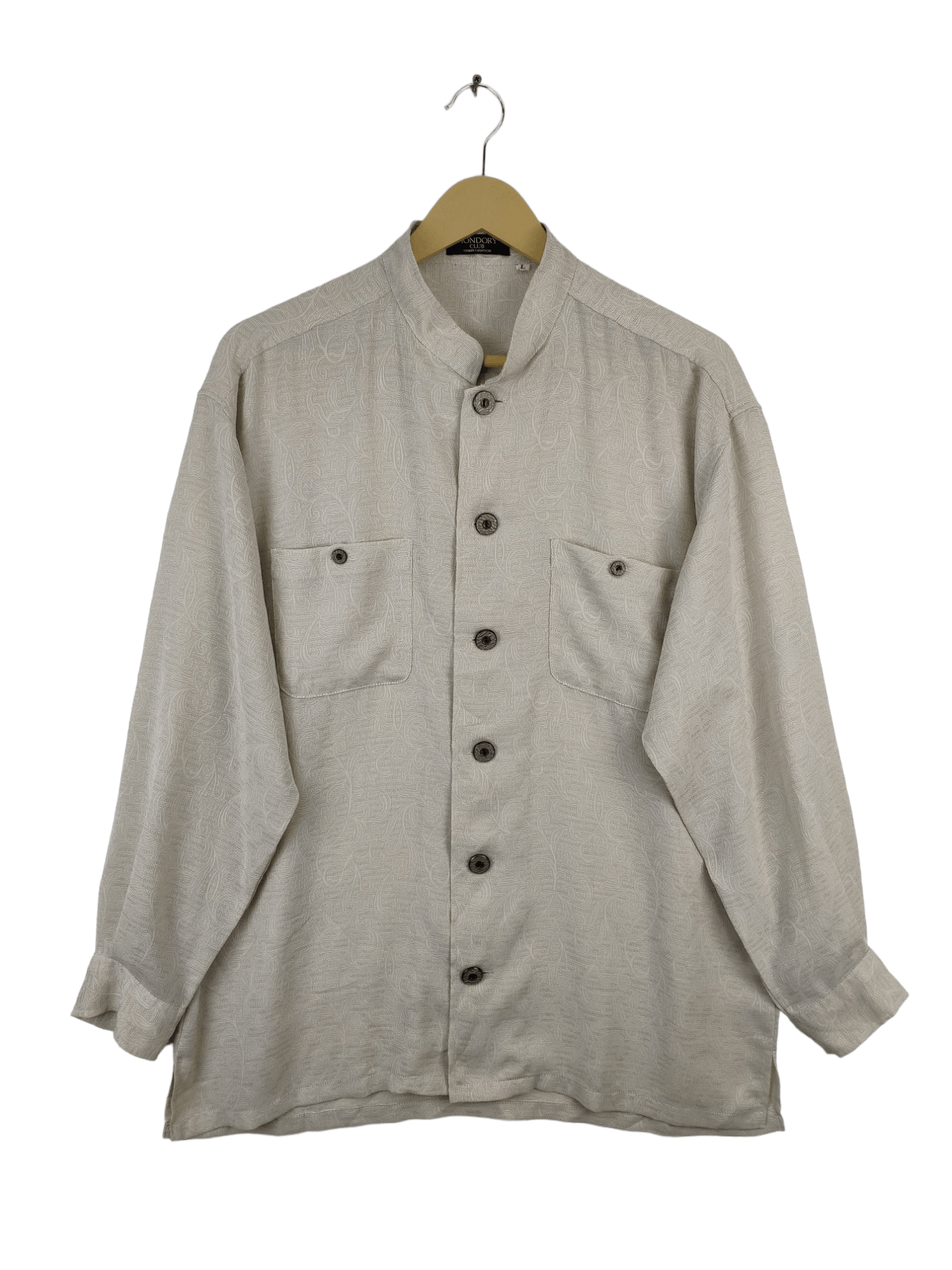 Vintage Vintage Shirt Button Up Floral Motif by Mondory Club