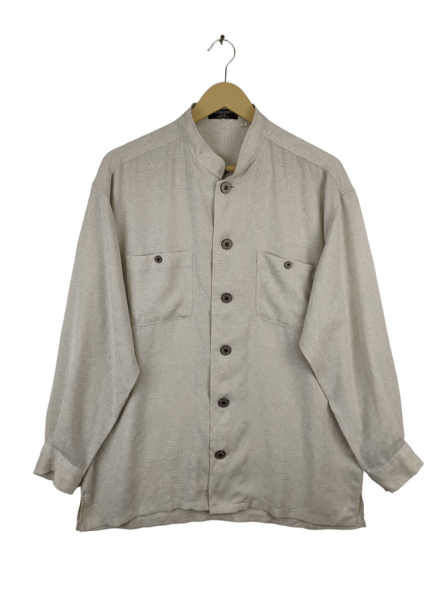 Designer × Japanese Brand × Vintage Vintage Shirt Button Up Floral Motif by Mondory Club Size L / US 10 / IT 46 - 1 Thumbnail