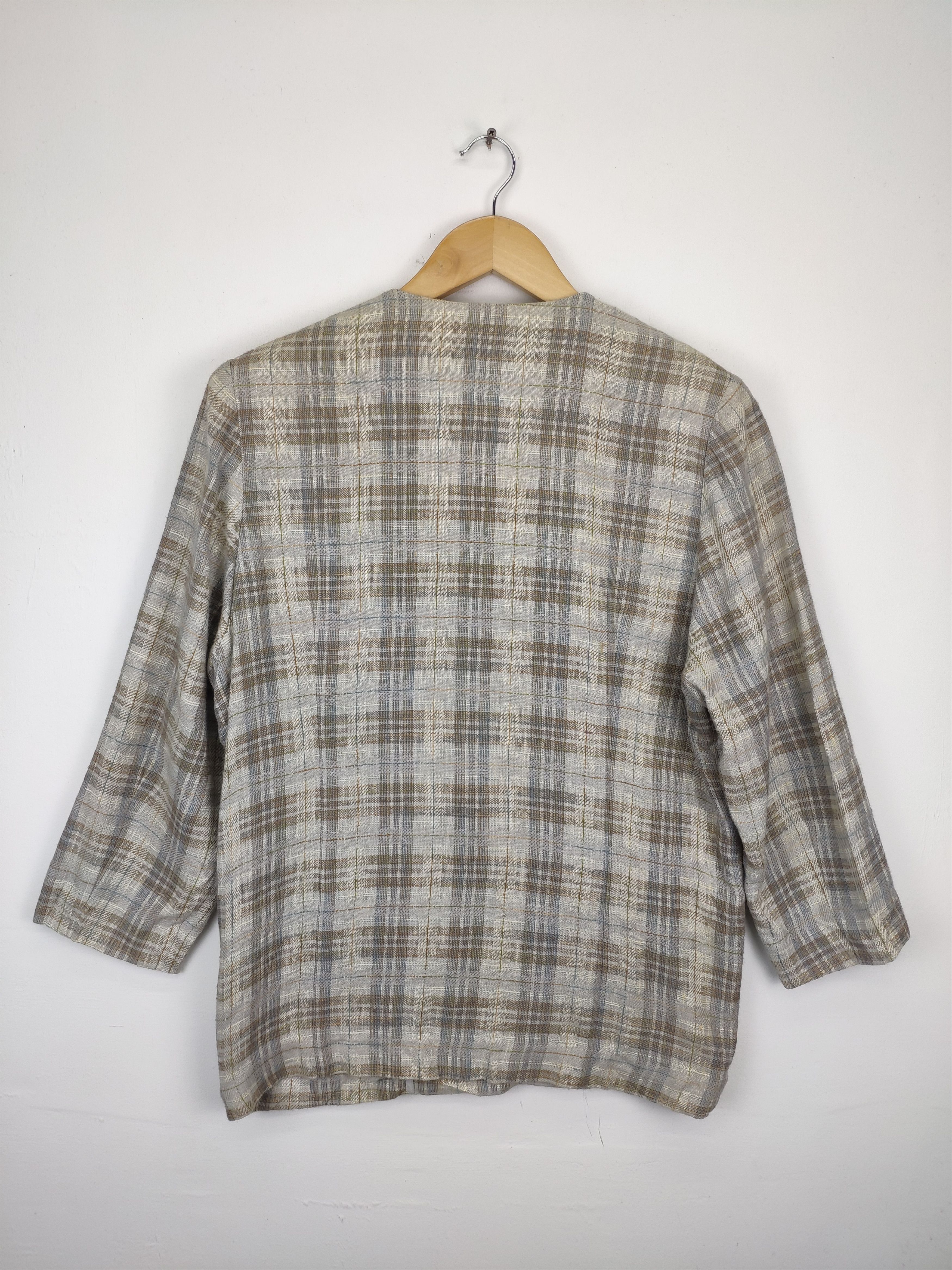 Vintage Plaid Blazer Jacket by Chebitex