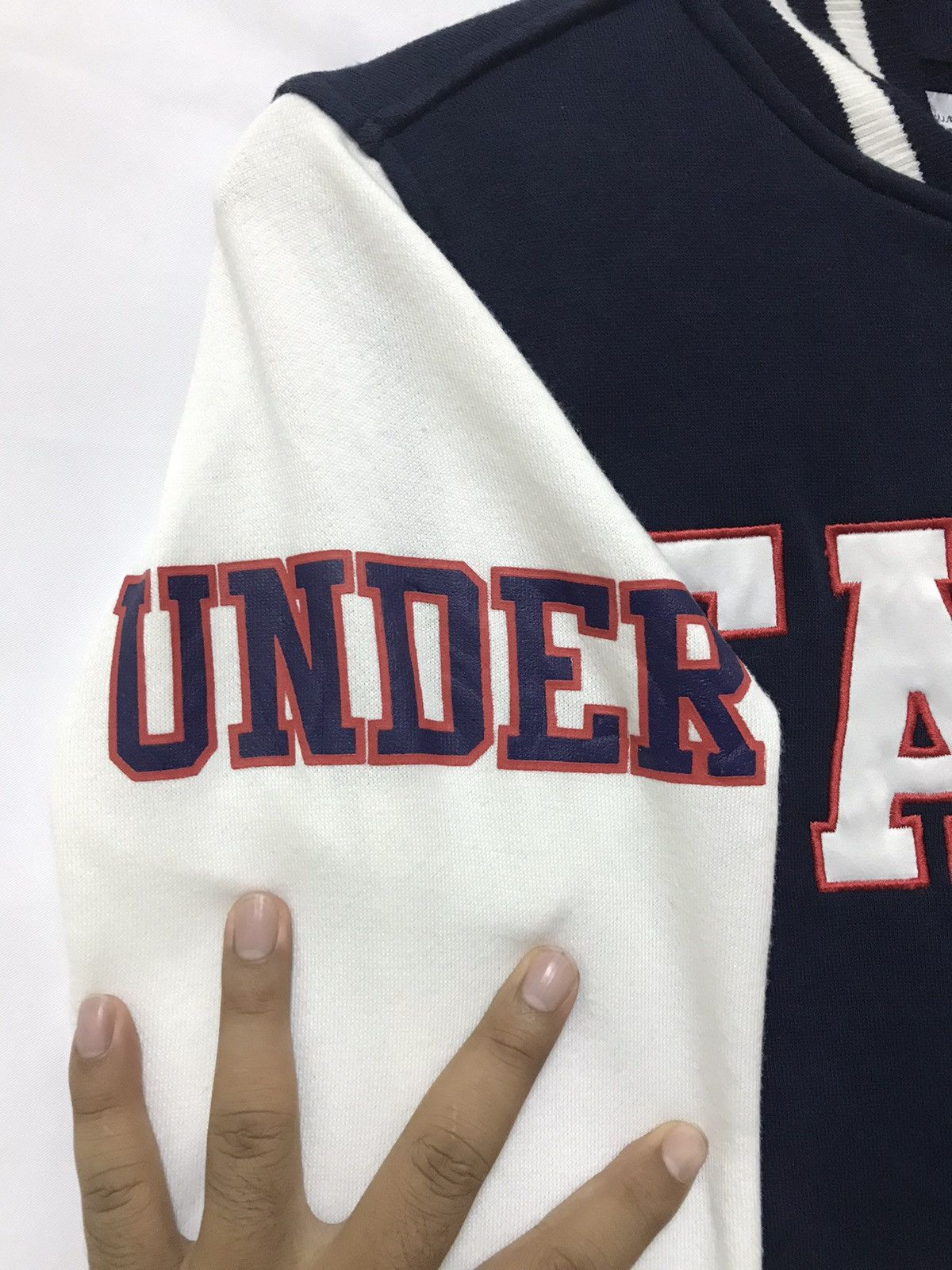 Japanese Brand Japanese Designer Under Fact Varsity Jacket Size US S / EU 44-46 / 1 - 7 Thumbnail