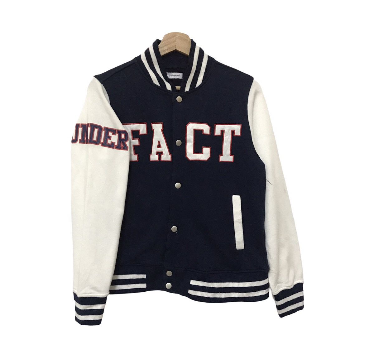 Japanese Brand Japanese Designer Under Fact Varsity Jacket Size US S / EU 44-46 / 1 - 5 Thumbnail