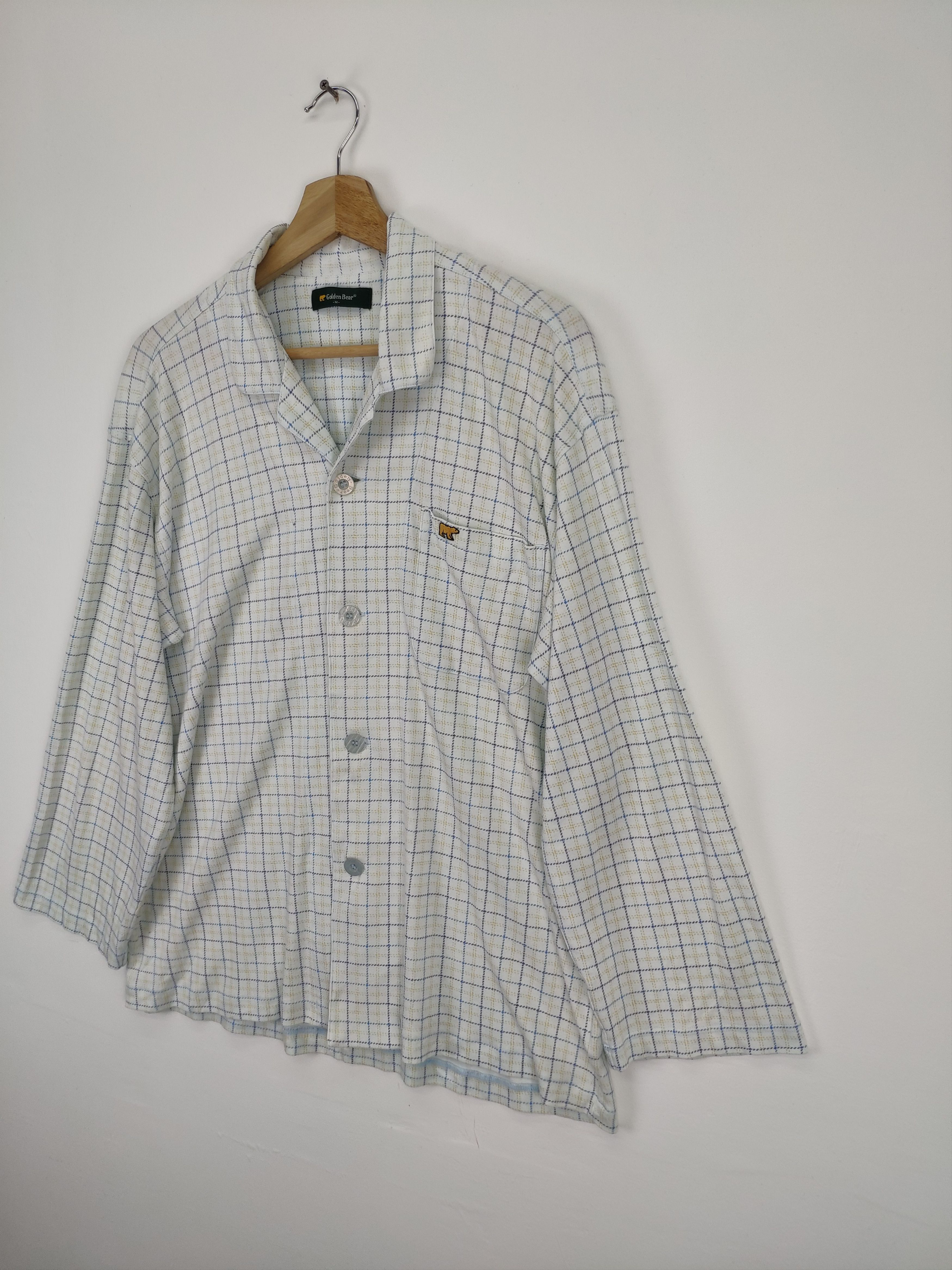 Golden Bear × Vintage Vintage Golden Bear Night Wear Plaid Long Sleeve Button Up Size US M / EU 48-50 / 2 - 2 Thumbnail