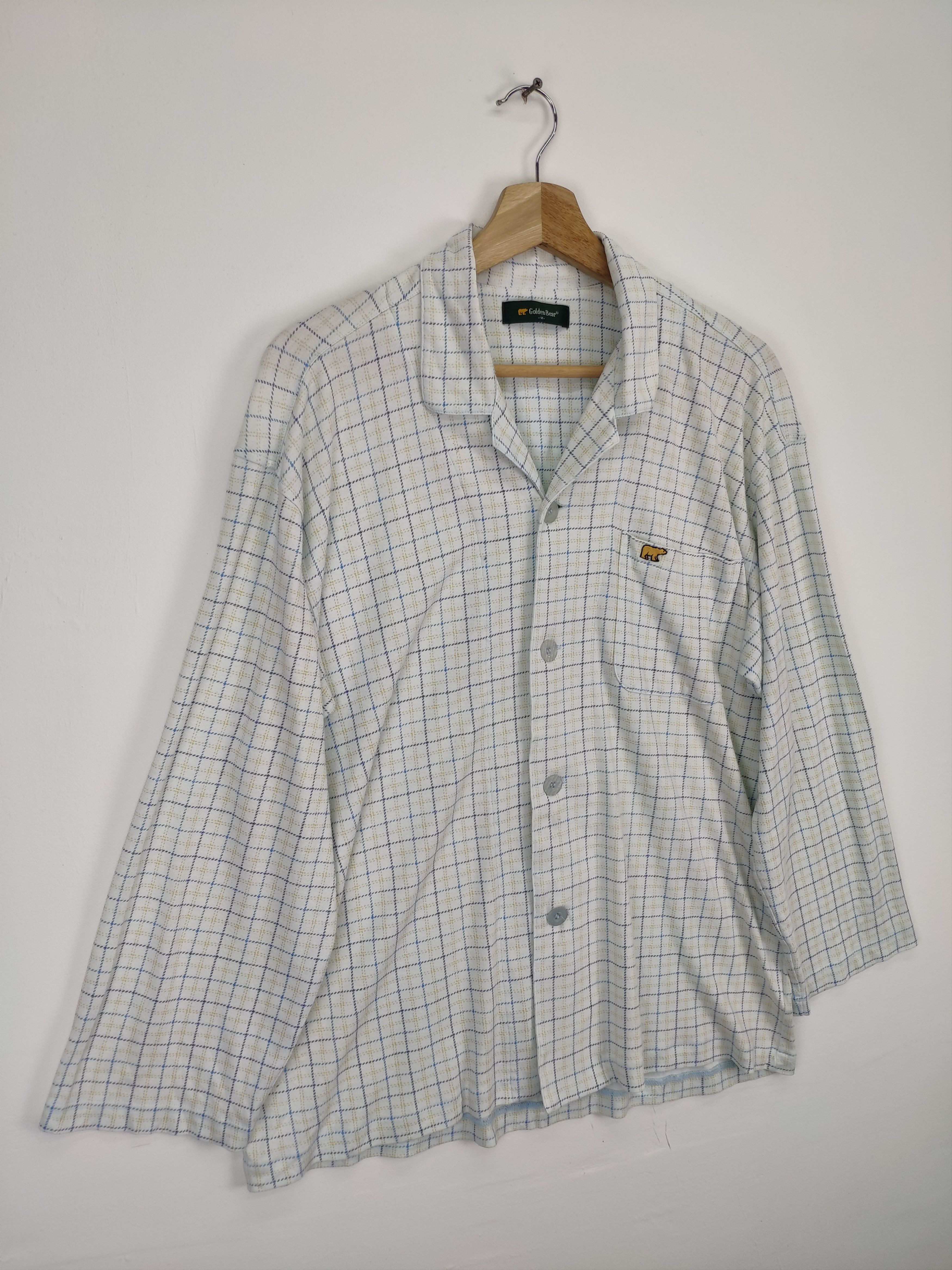 Golden Bear × Vintage Vintage Golden Bear Night Wear Plaid Long Sleeve Button Up Size US M / EU 48-50 / 2 - 3 Thumbnail