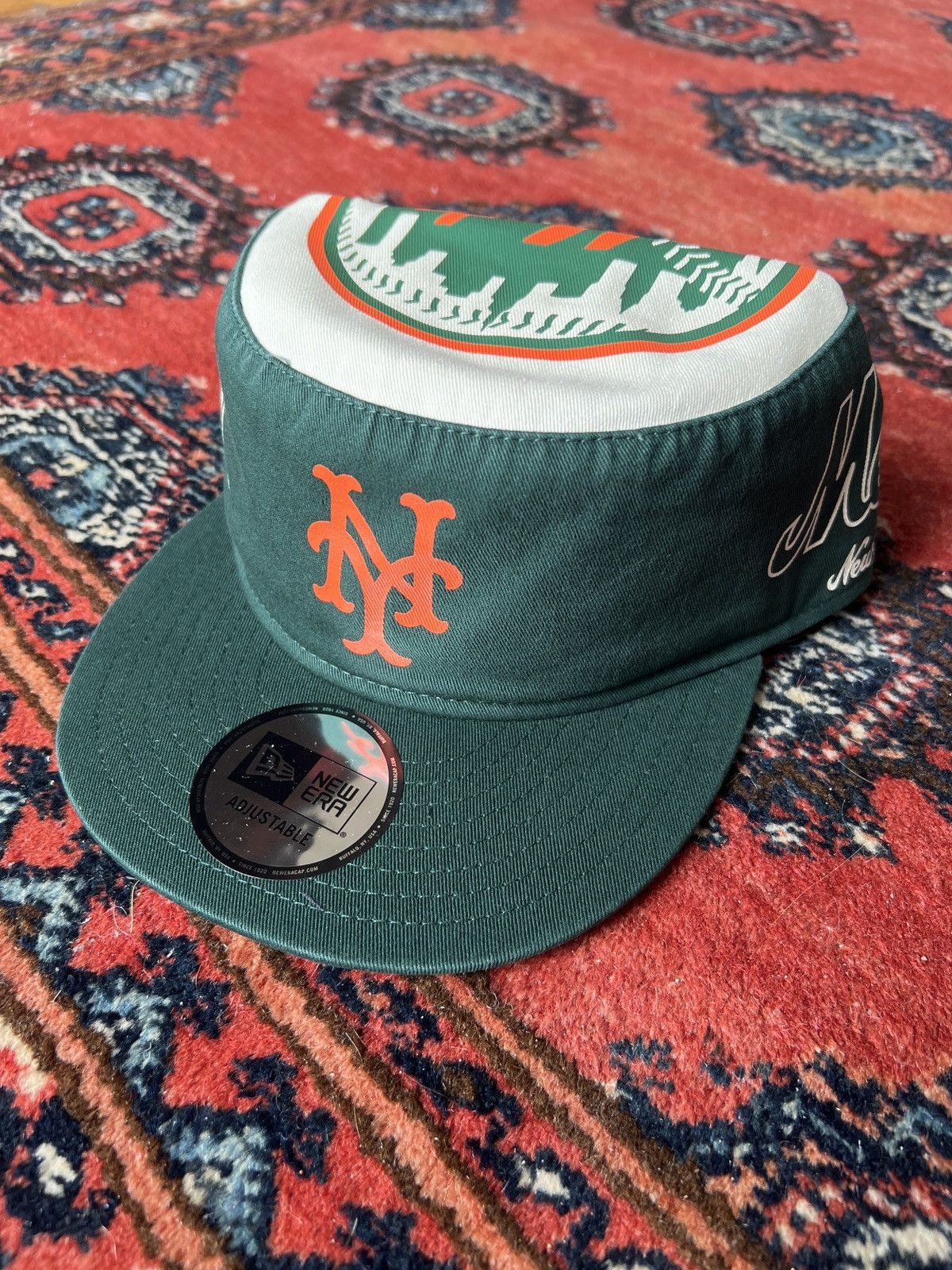 aime leon dore x new era mets painters hat green