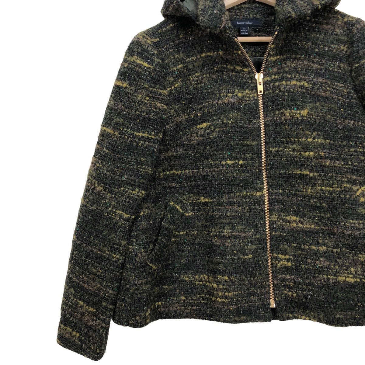 Karen Walker Designer Karen Walker Wool Hooded Jacket Size M / US 6-8 / IT 42-44 - 4 Thumbnail