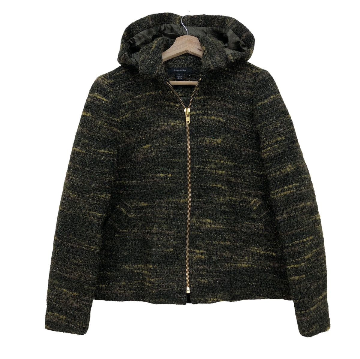 Karen Walker Designer Karen Walker Wool Hooded Jacket Size M / US 6-8 / IT 42-44 - 1 Thumbnail