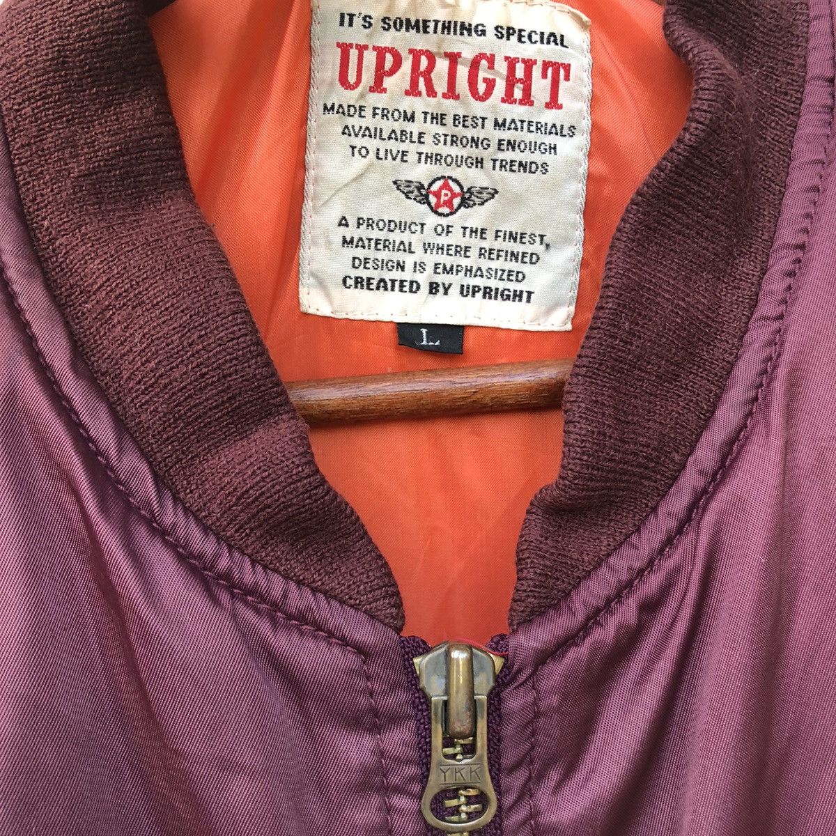 Japanese Brand Vintage Japanese Brand Up Right Bomber M A 1 Jacket Size US L / EU 52-54 / 3 - 3 Thumbnail