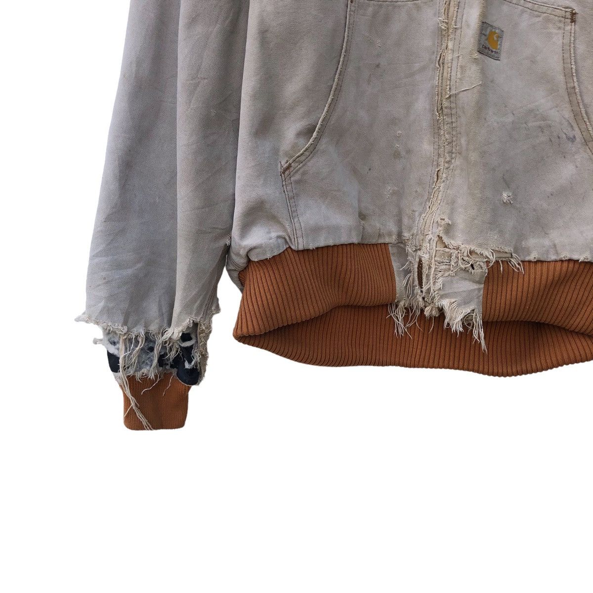 Carhartt 🔥Trashed Vintage Carhartt Distress Jacket Size US XL / EU 56 / 4 - 7 Thumbnail