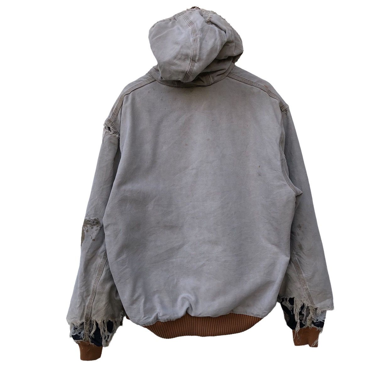 Carhartt 🔥Trashed Vintage Carhartt Distress Jacket Size US XL / EU 56 / 4 - 2 Thumbnail