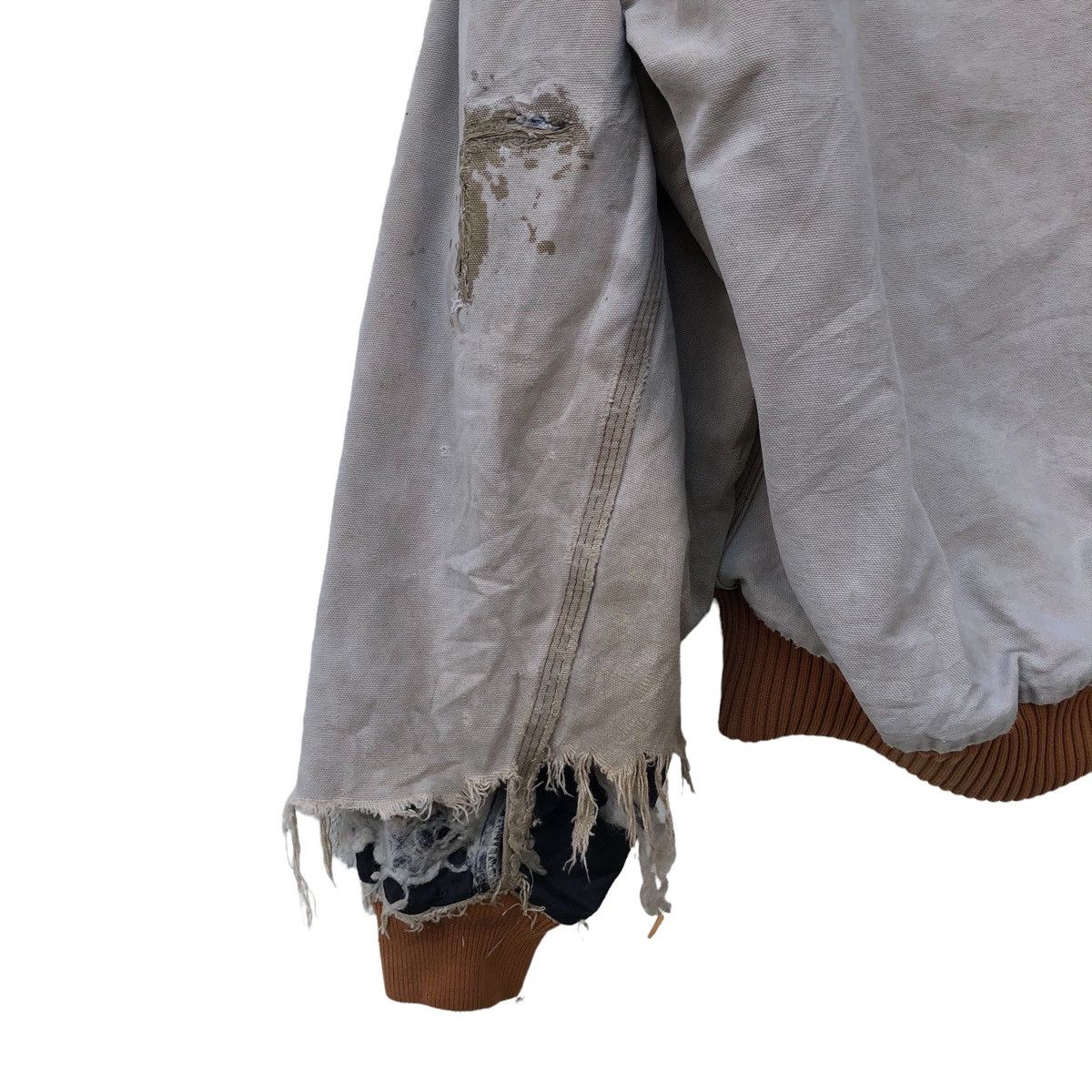 Carhartt 🔥Trashed Vintage Carhartt Distress Jacket Size US XL / EU 56 / 4 - 10 Thumbnail
