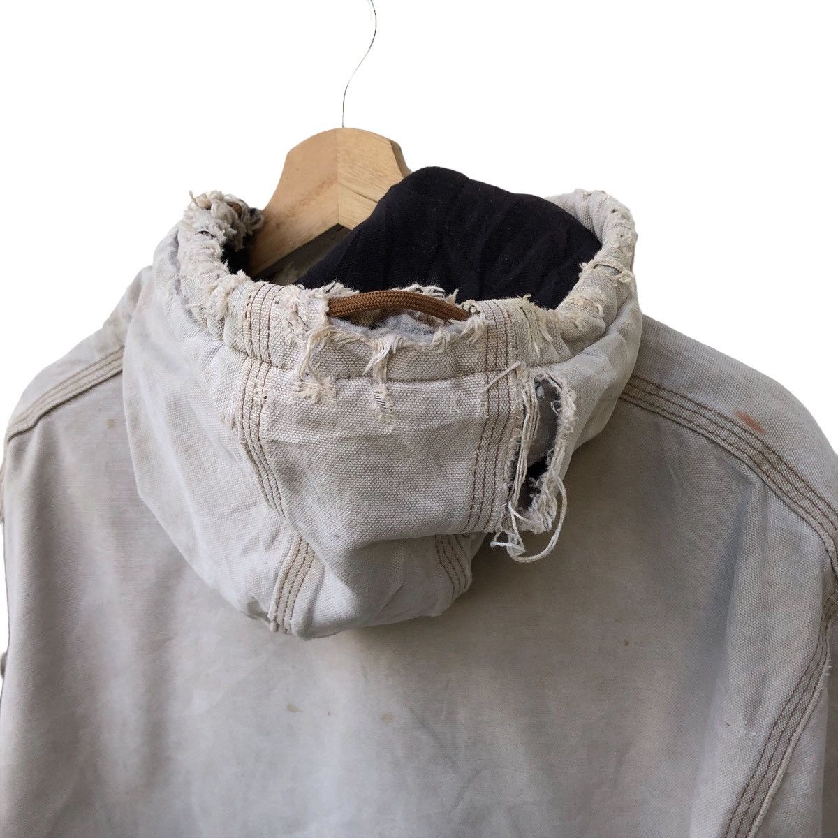 Carhartt 🔥Trashed Vintage Carhartt Distress Jacket Size US XL / EU 56 / 4 - 5 Thumbnail