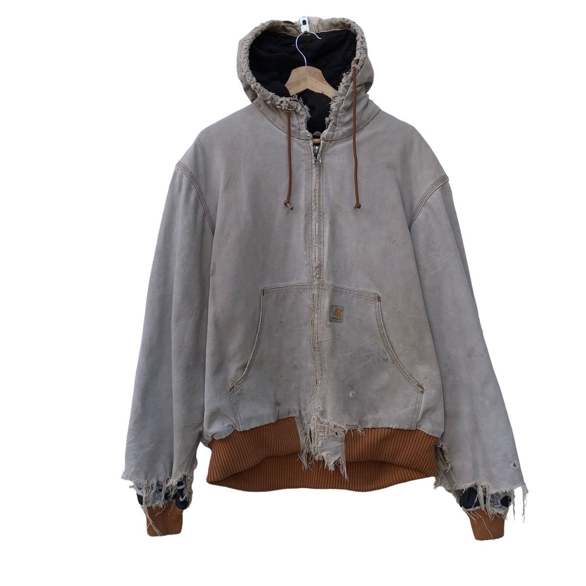 Carhartt 🔥Trashed Vintage Carhartt Distress Jacket Size US XL / EU 56 / 4 - 1 Thumbnail