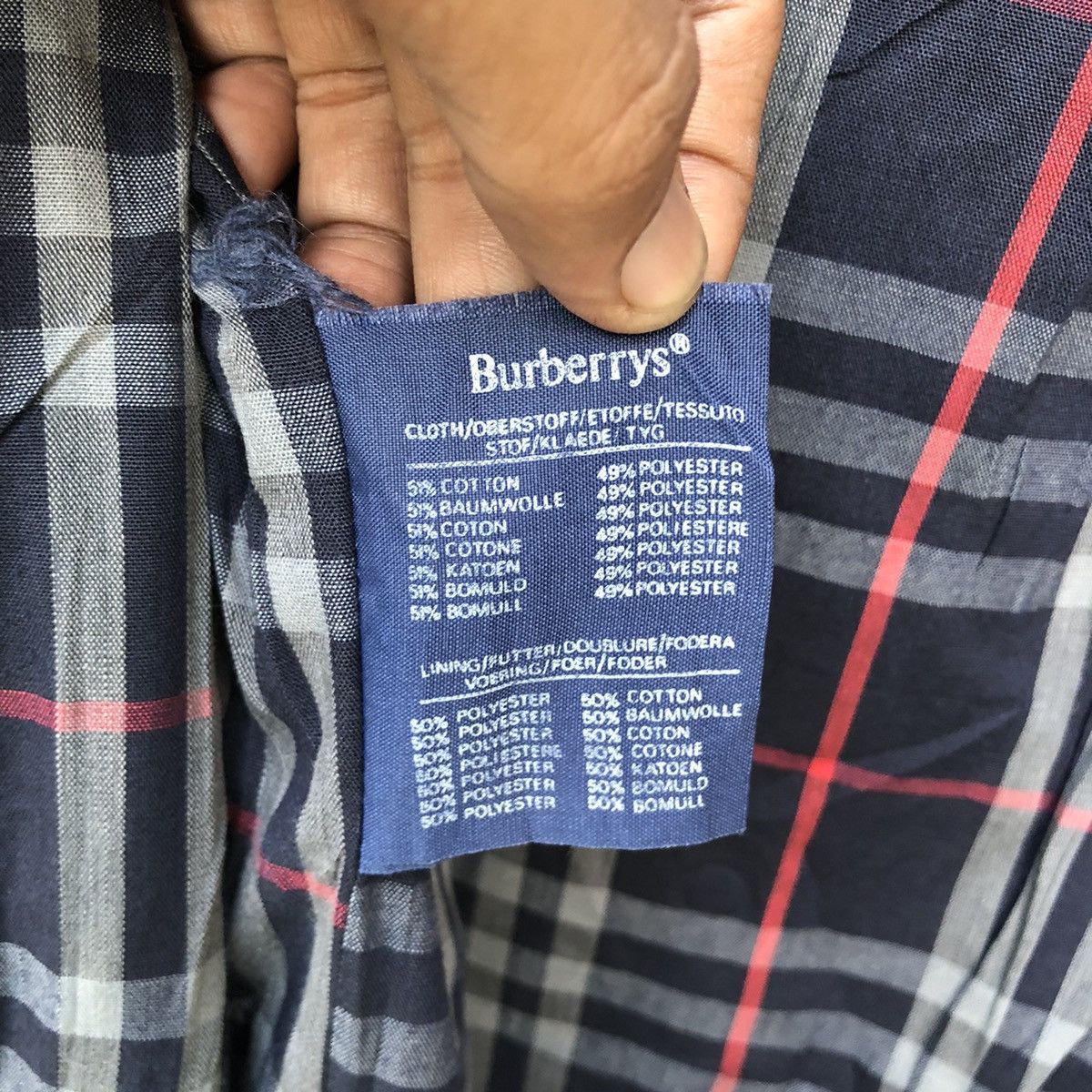 Burberry 🔥Vintage Burberry England Trench Coat Nova Check Jacket Size US M / EU 48-50 / 2 - 6 Thumbnail