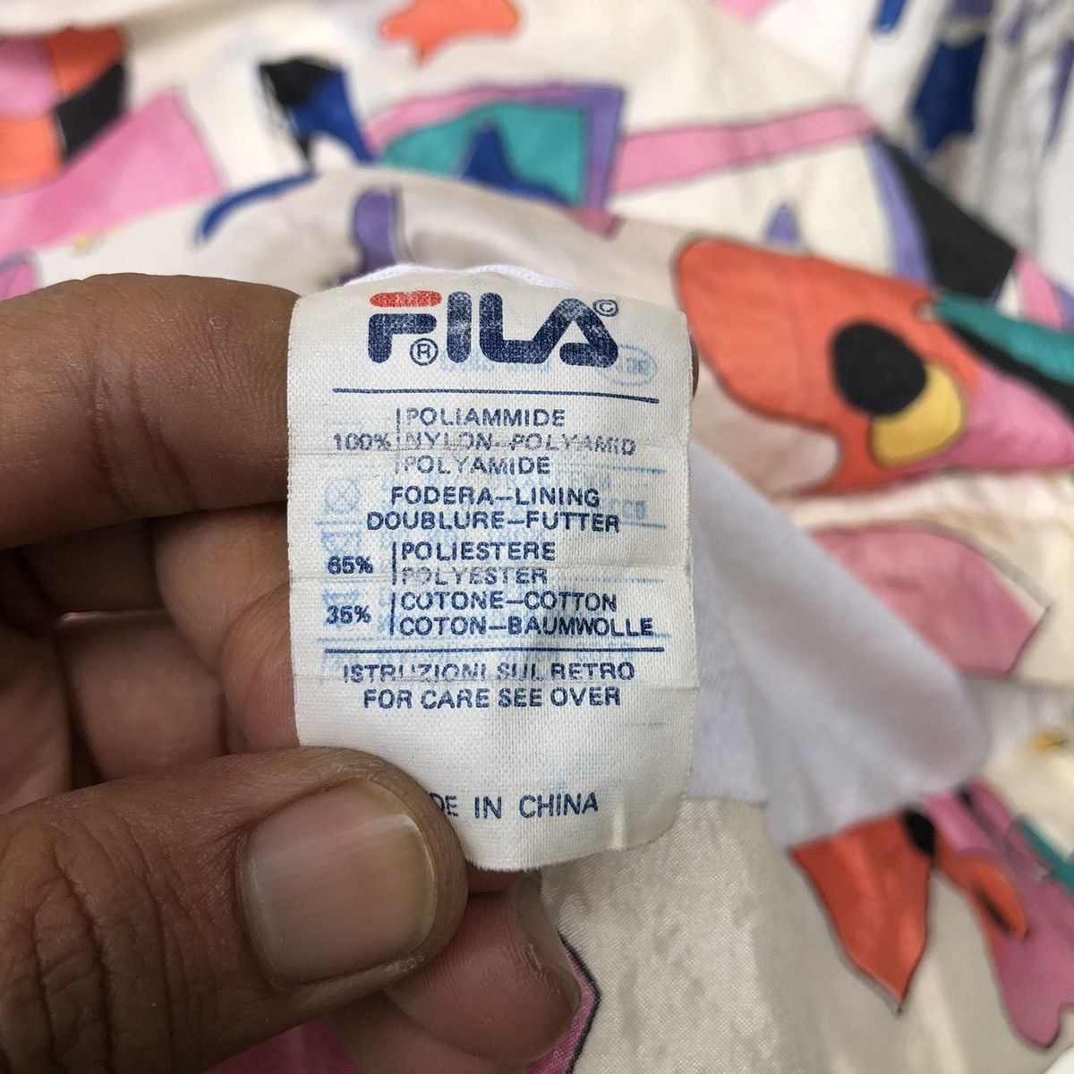 Fila 📣VINTAGE FILA FULL PRINT LIGHT JACKET Size US L / EU 52-54 / 3 - 6 Thumbnail