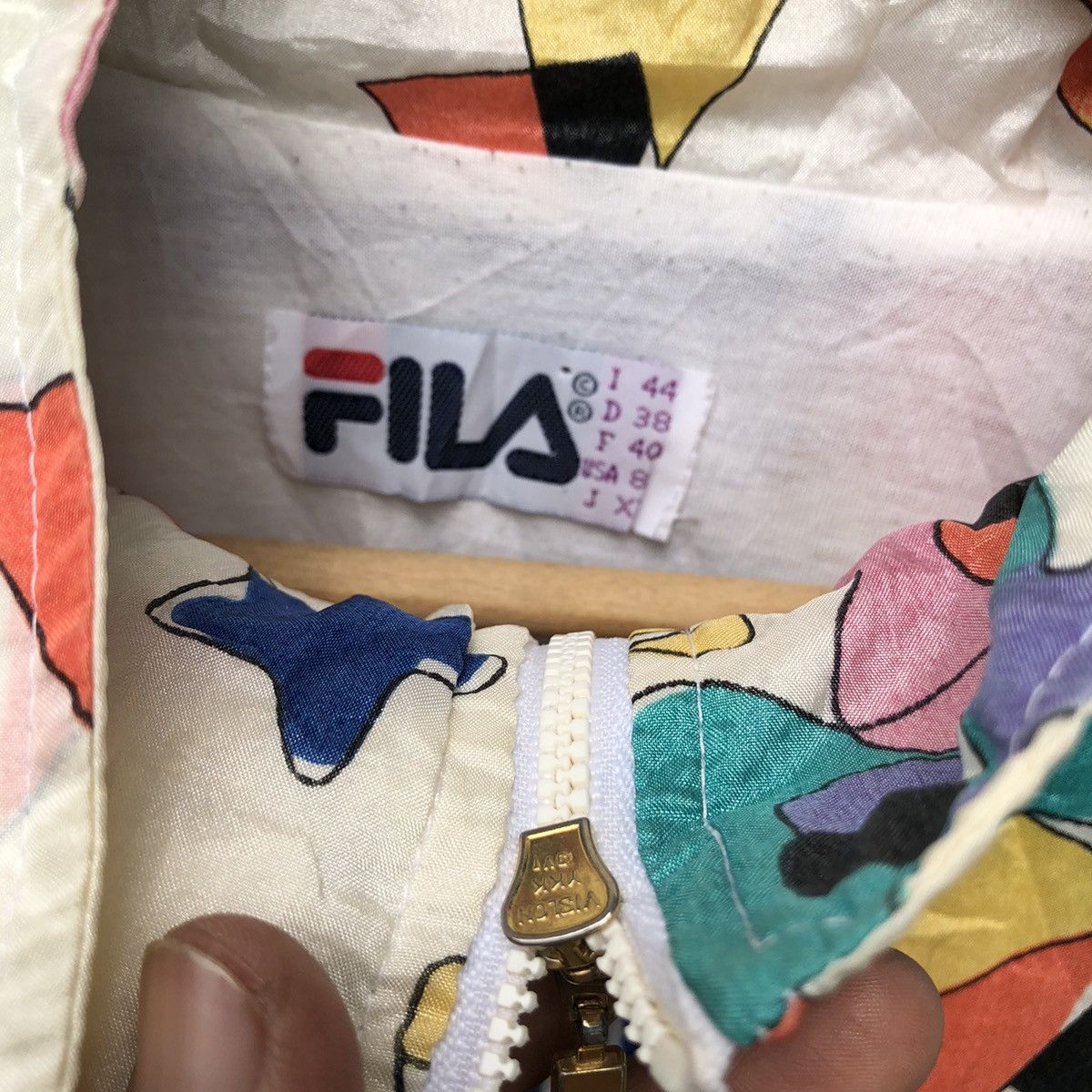Fila 📣VINTAGE FILA FULL PRINT LIGHT JACKET Size US L / EU 52-54 / 3 - 3 Thumbnail