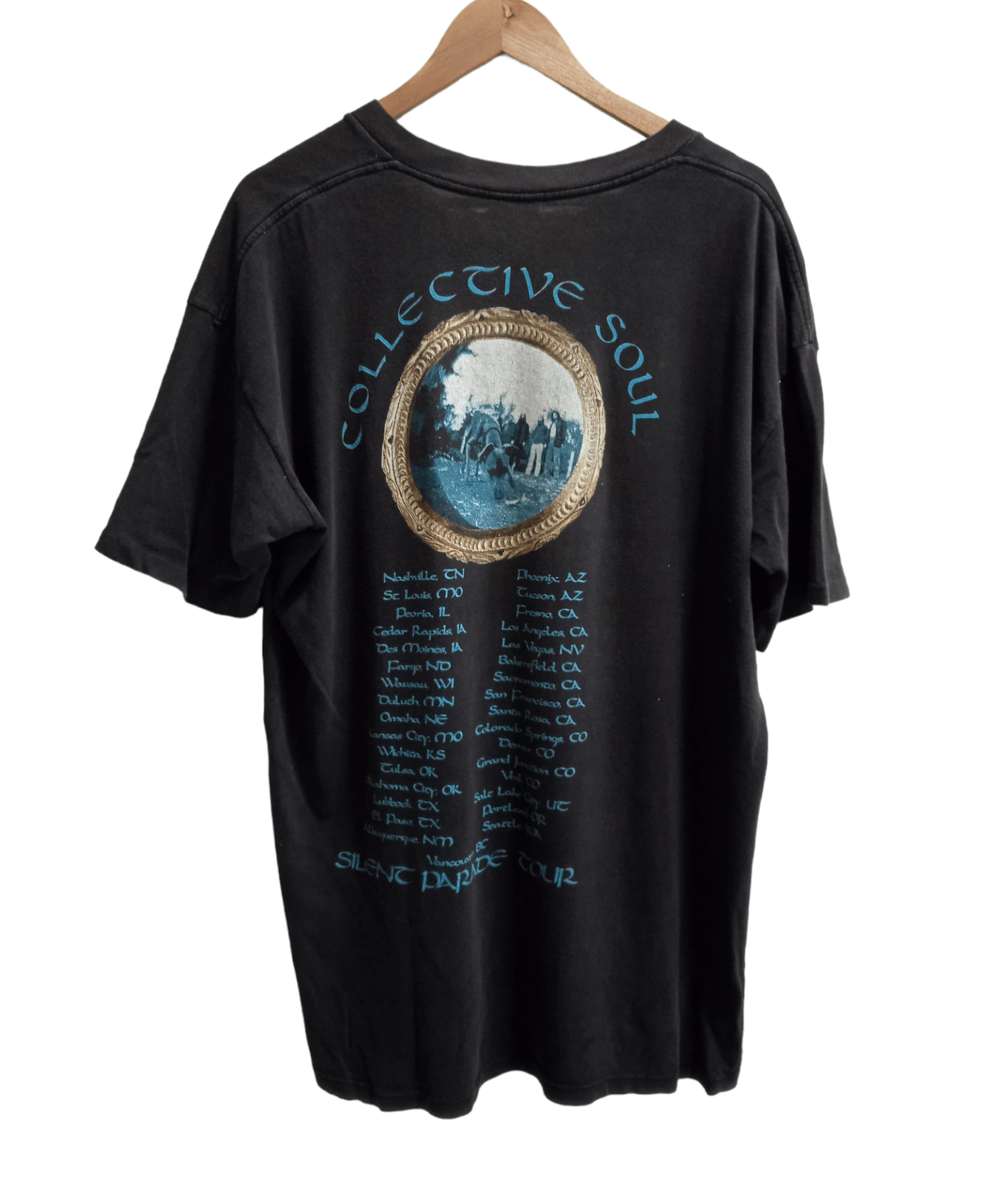 Band Tees Vintage 90s Collective Soul Silent Parade 1997 T-Shirt Size US XL / EU 56 / 4 - 2 Thumbnail