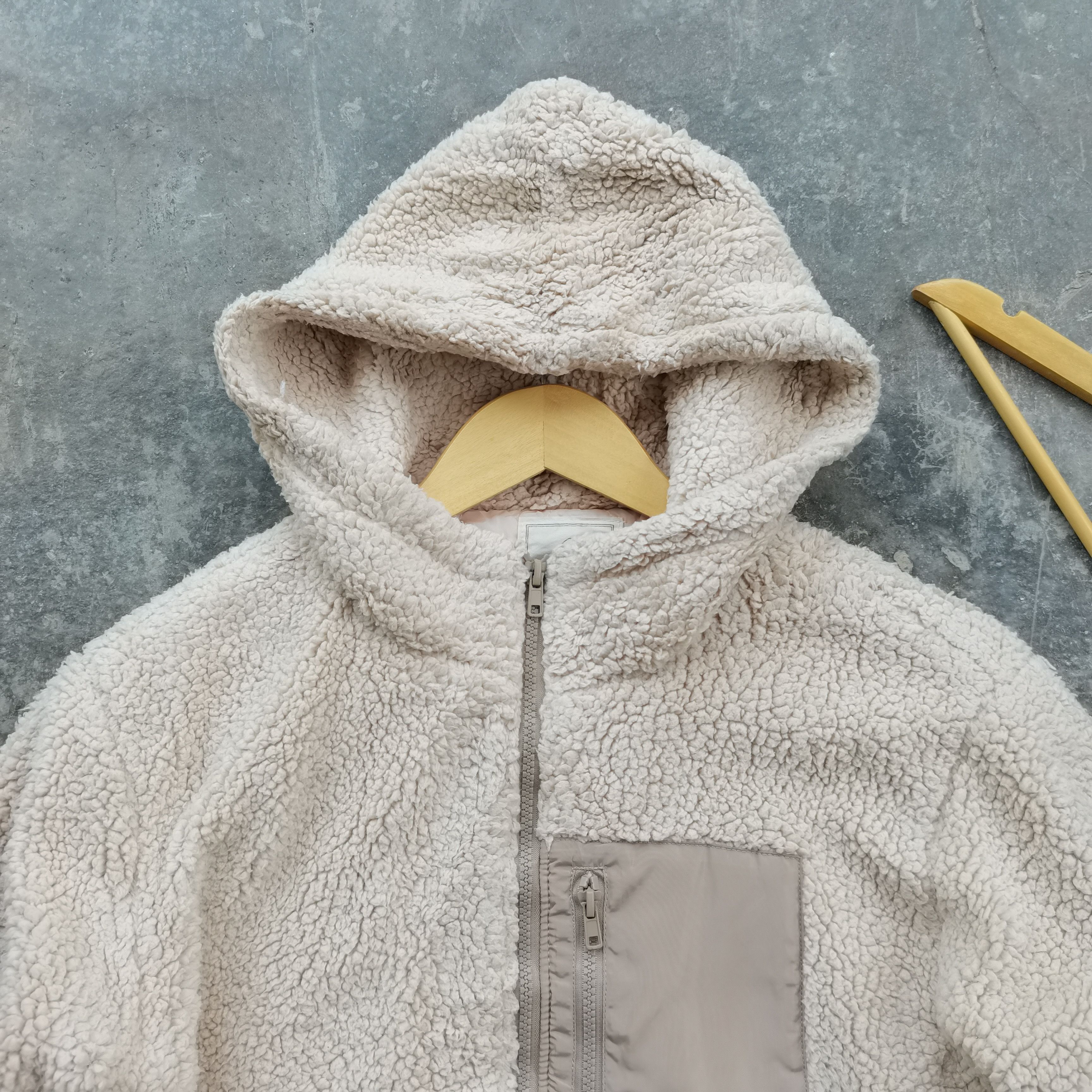 Japanese Brand Archive🔥Vintage AS KNOW AS Sherpa Fleece Hoodie Jacket Size US M / EU 48-50 / 2 - 3 Thumbnail