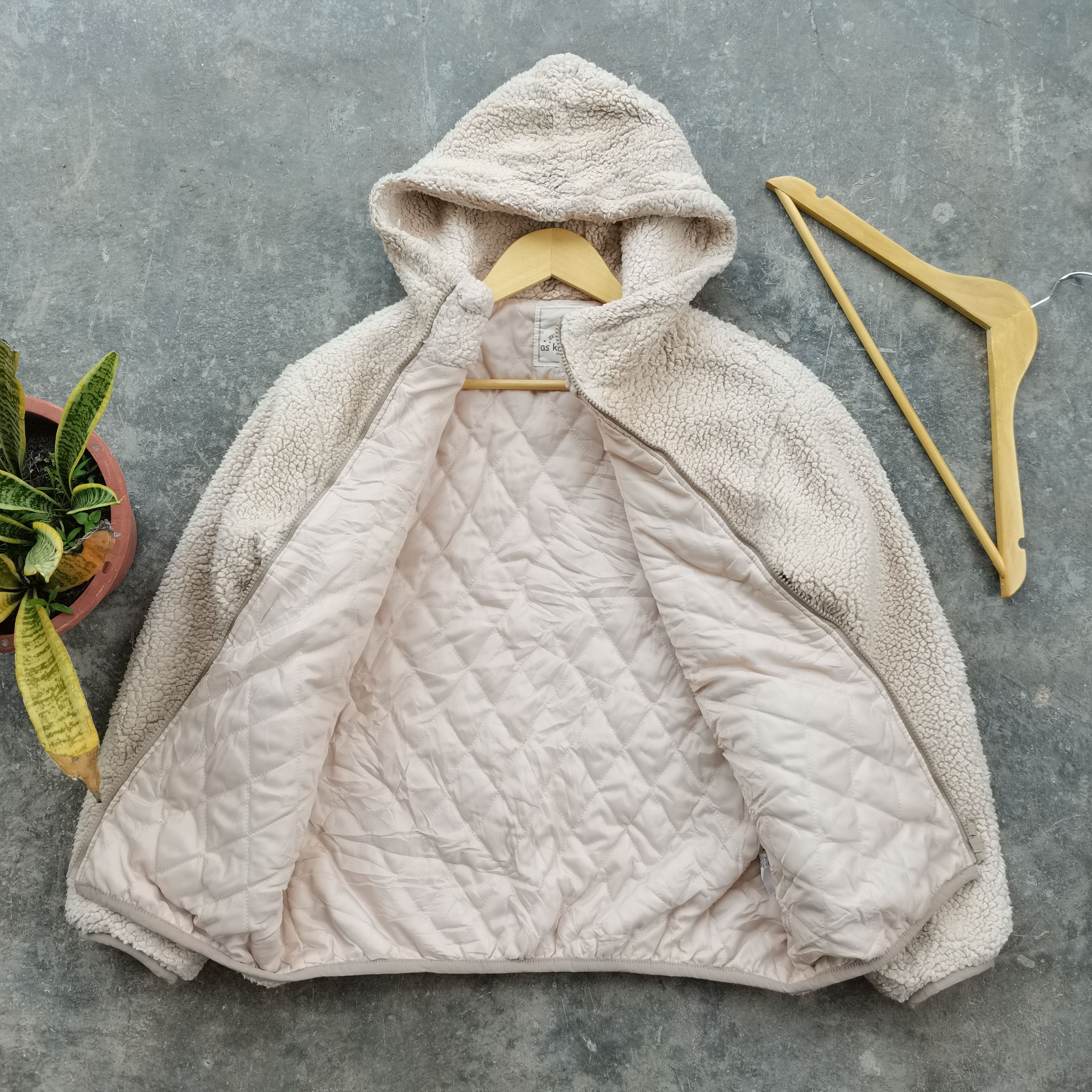 Japanese Brand Archive🔥Vintage AS KNOW AS Sherpa Fleece Hoodie Jacket Size US M / EU 48-50 / 2 - 2 Thumbnail