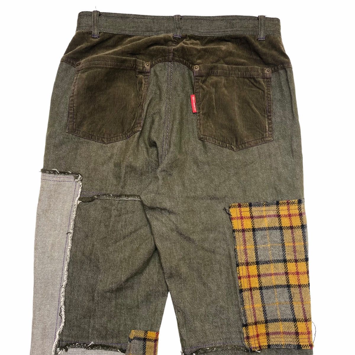 If Six Was Nine 1990s Bettys Blue - Reconstructed Patchwork Denim Size US 29 - 7 Thumbnail