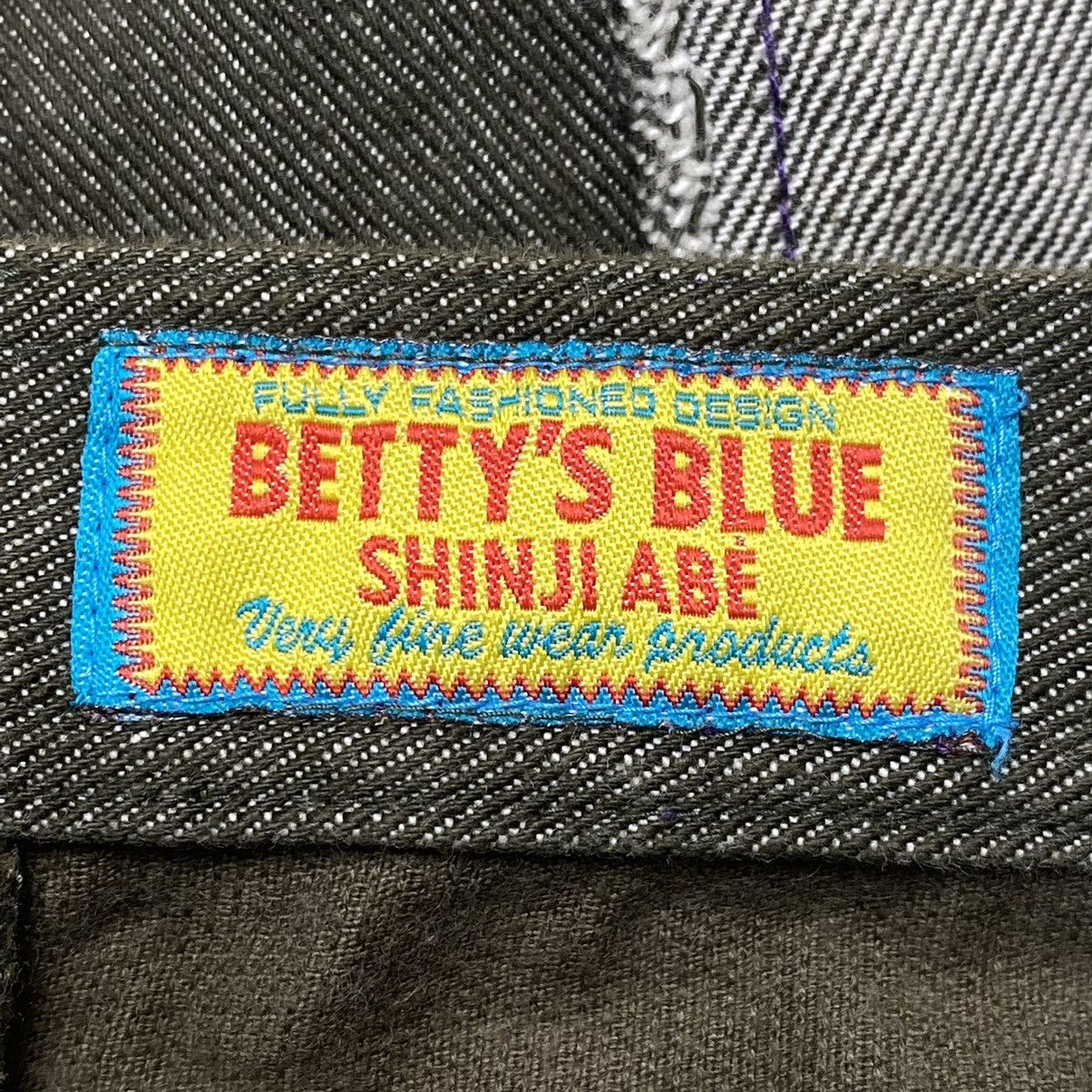 If Six Was Nine 1990s Bettys Blue - Reconstructed Patchwork Denim Size US 29 - 11 Thumbnail