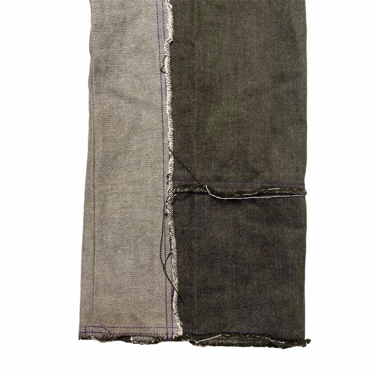 If Six Was Nine 1990s Bettys Blue - Reconstructed Patchwork Denim Size US 29 - 9 Thumbnail