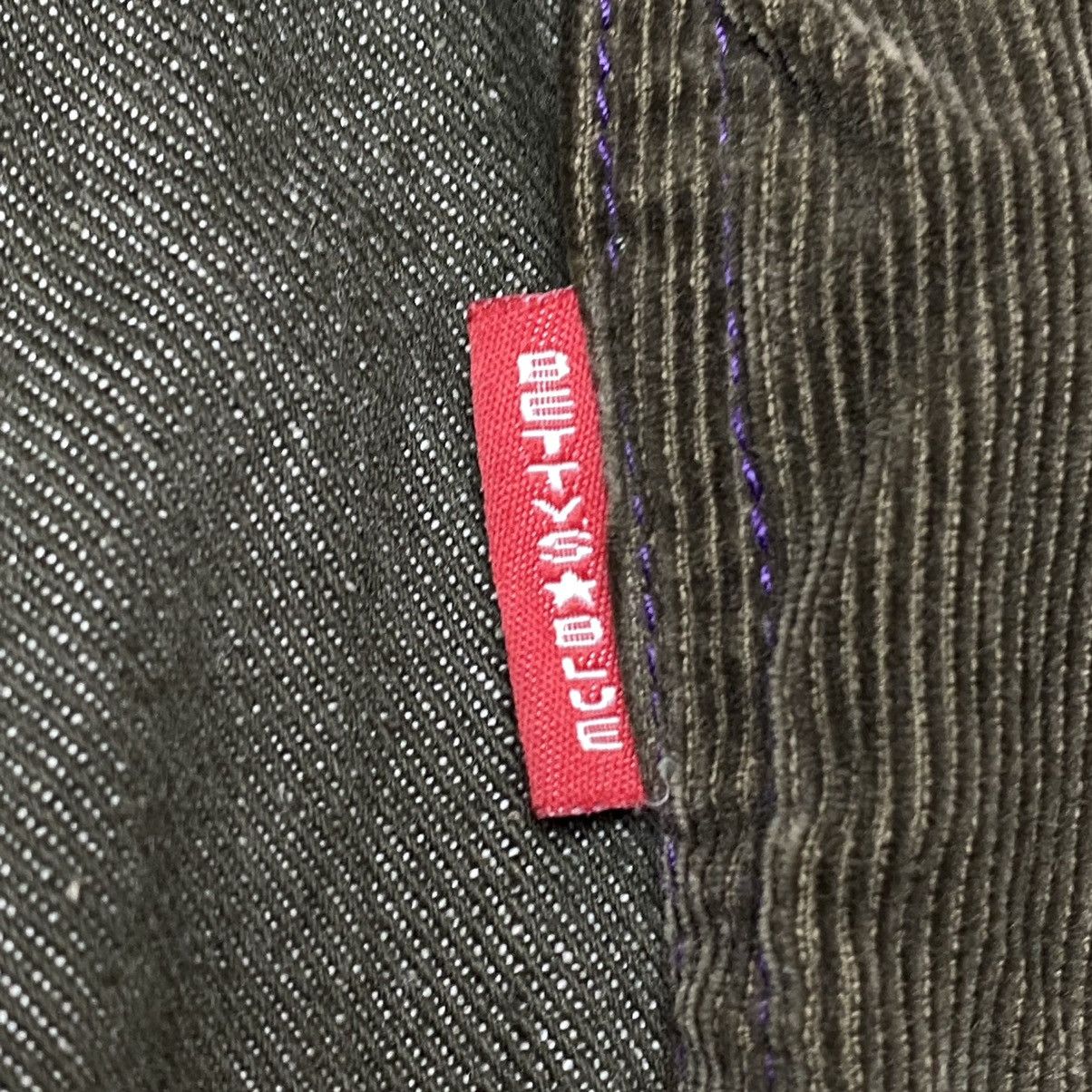 If Six Was Nine 1990s Bettys Blue - Reconstructed Patchwork Denim Size US 29 - 10 Thumbnail