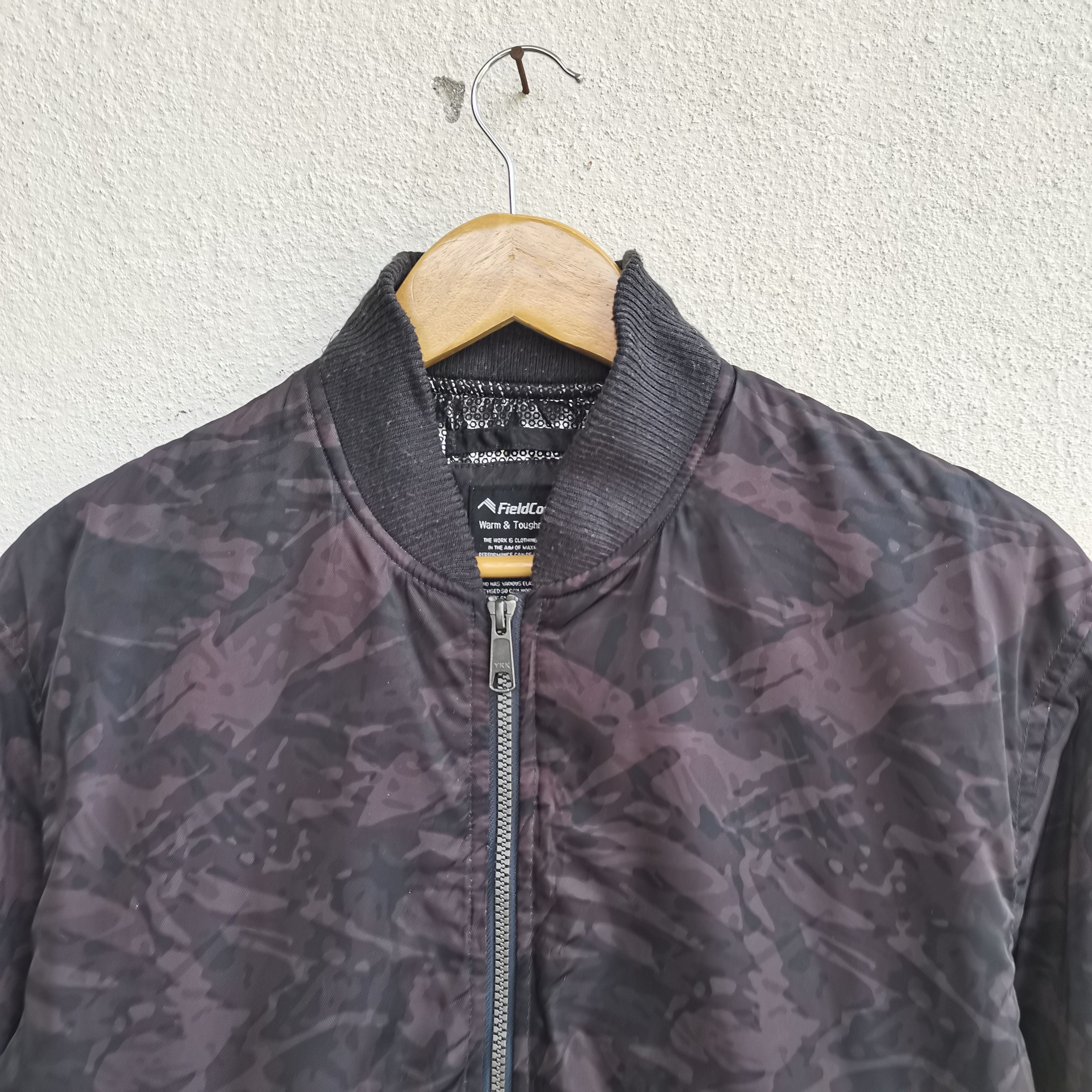 Japanese Brand Steals💥 FIELD CORE Camouflage Bomber Jacket Size US L / EU 52-54 / 3 - 4 Thumbnail