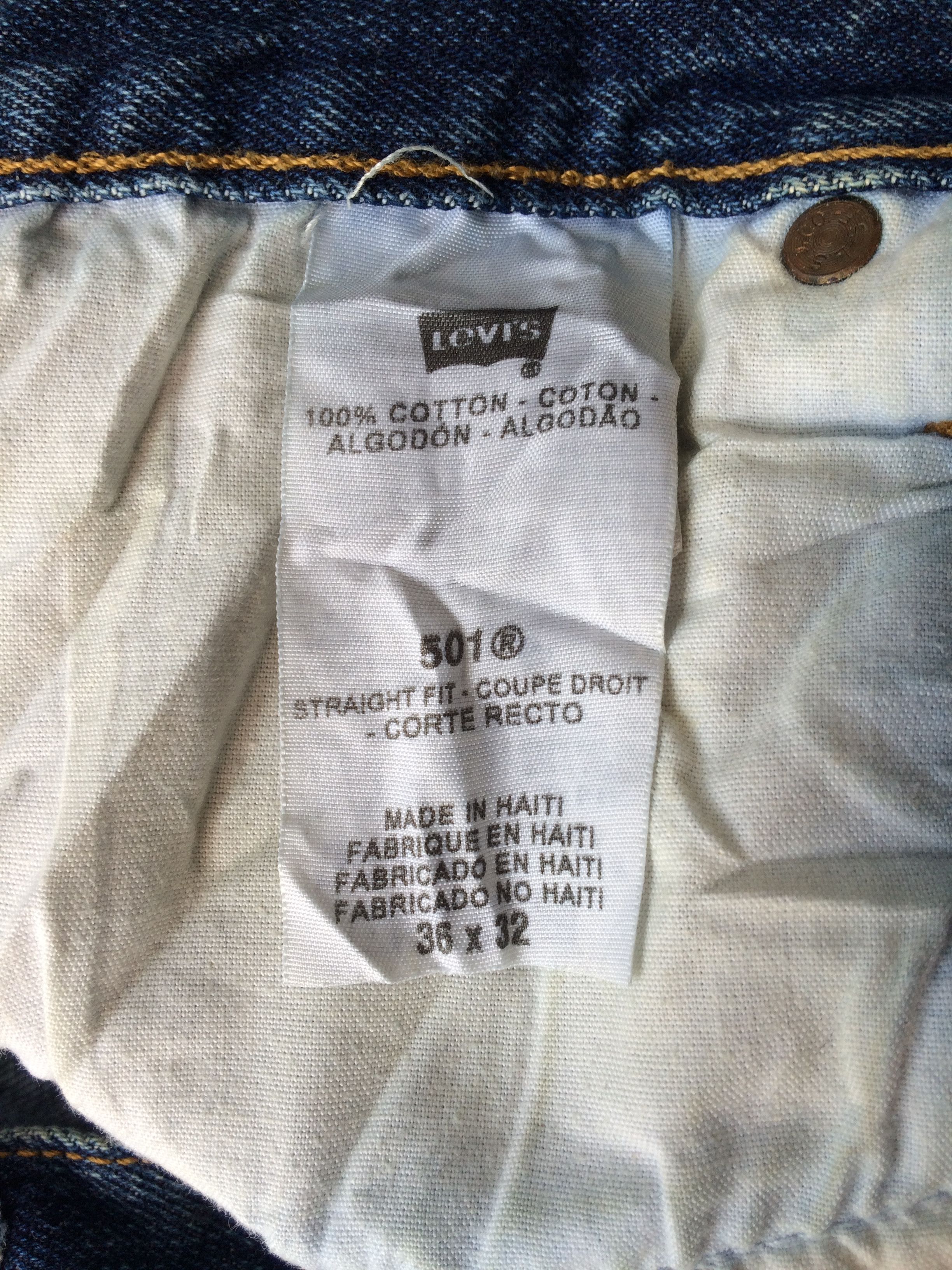 Levi's × Vintage Vintage Levis 501 Faded Dirty Blue Jeans #B-894 Size US 35 - 11 Thumbnail