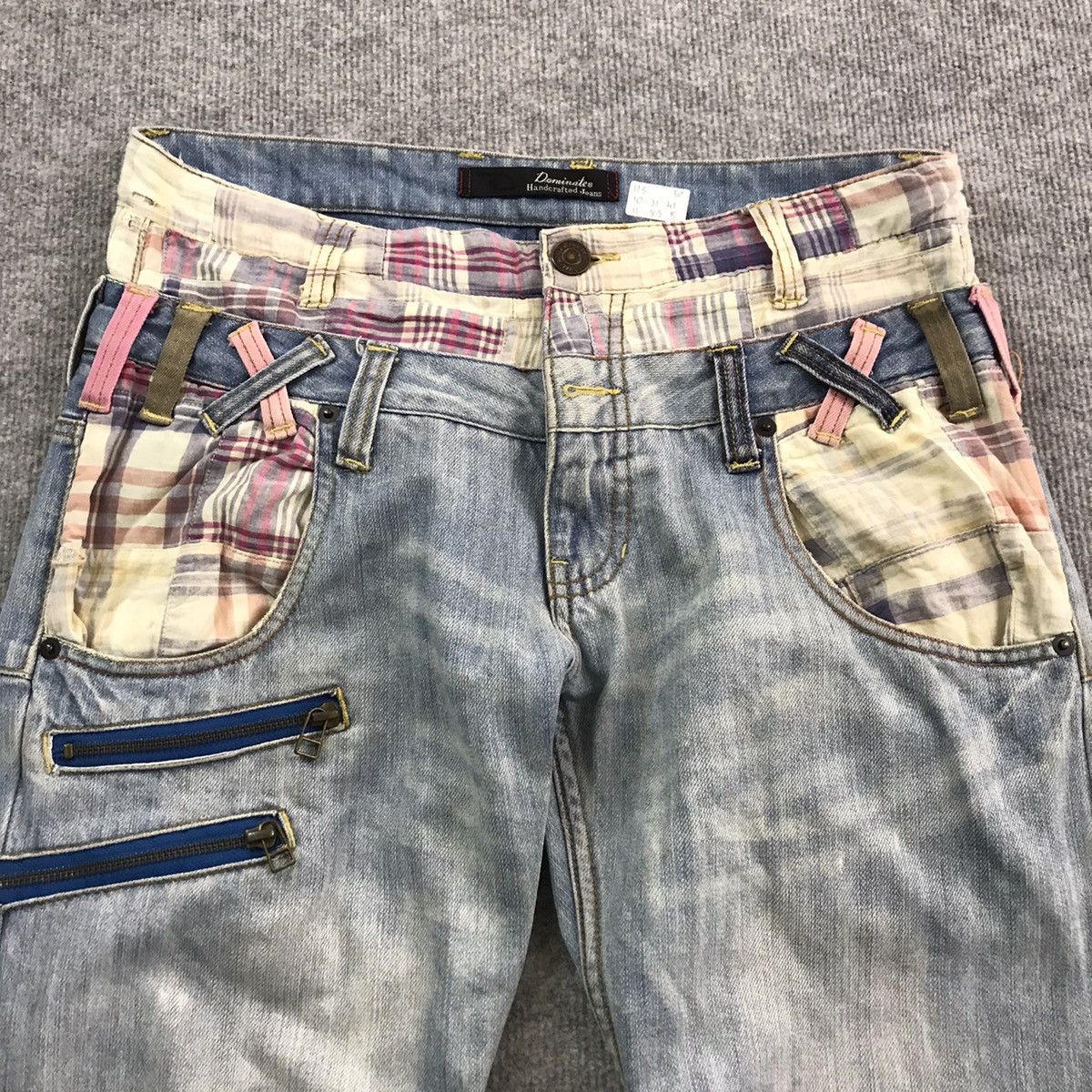 Japanese Brand DOMINATE DOUBLE WAIST LIGHT DENIM PANTS Size US 32 / EU 48 - 2 Thumbnail