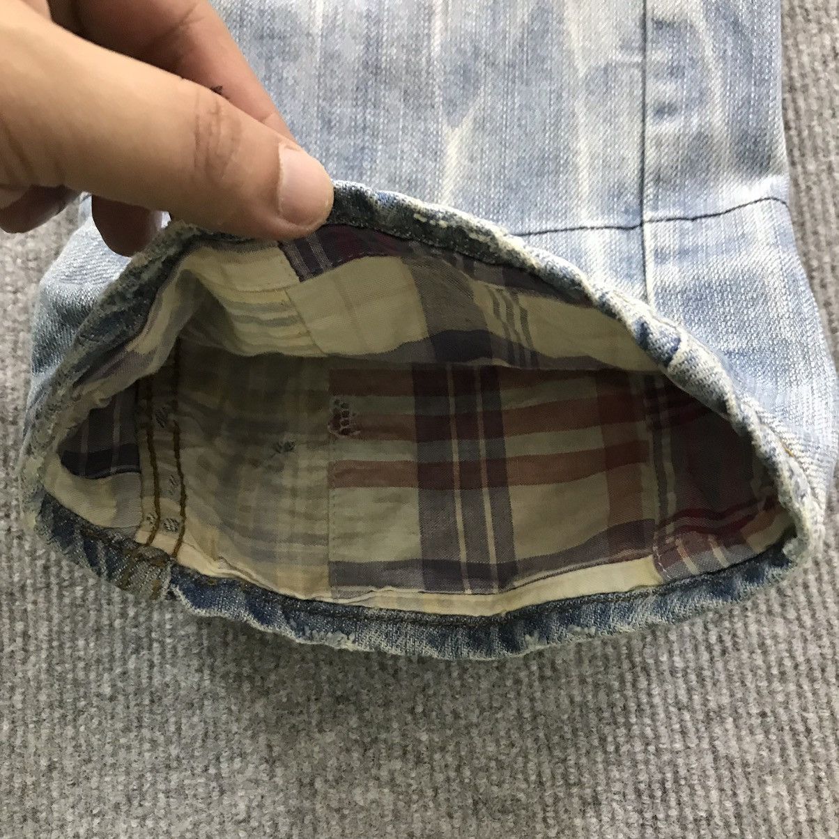Japanese Brand DOMINATE DOUBLE WAIST LIGHT DENIM PANTS Size US 32 / EU 48 - 16 Thumbnail
