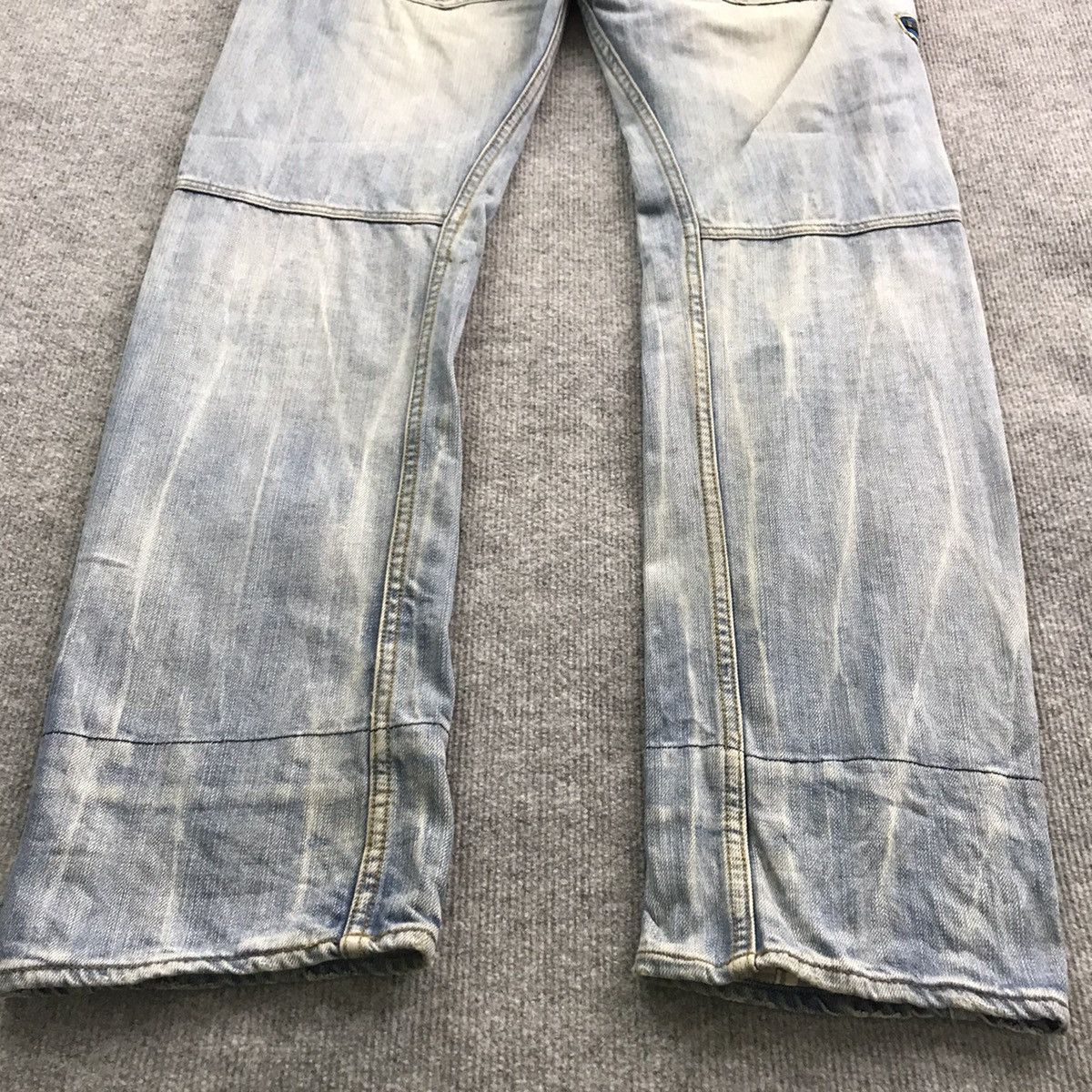 Japanese Brand DOMINATE DOUBLE WAIST LIGHT DENIM PANTS Size US 32 / EU 48 - 9 Thumbnail