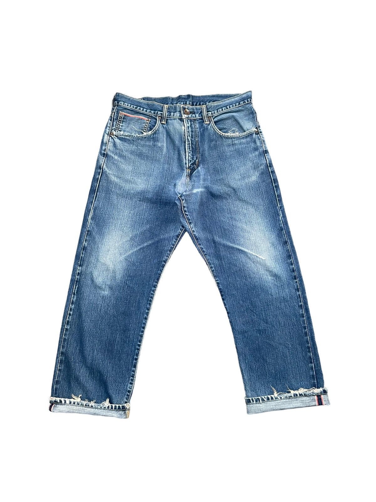 Edwin Vintage Edwin 505Z Selvedge Distresed & Rework Size US 36 / EU 52 - 1 Thumbnail