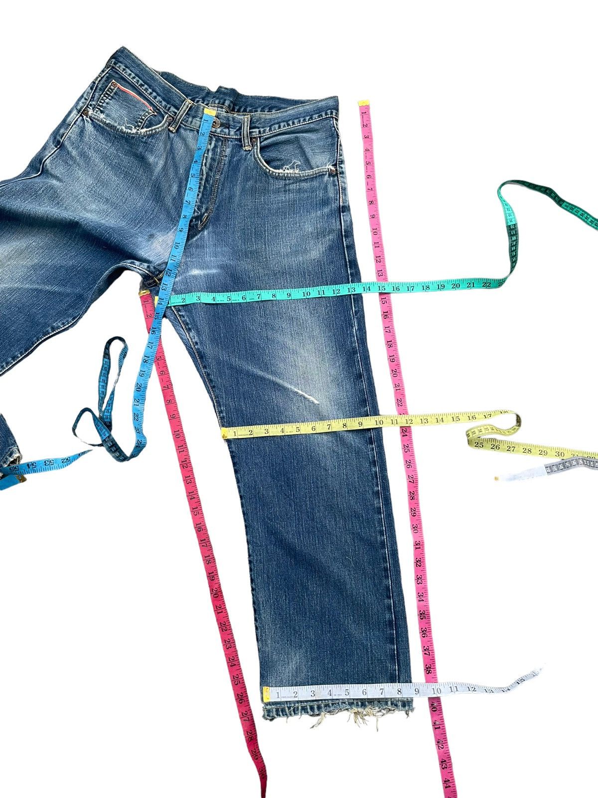 Edwin Vintage Edwin 505Z Selvedge Distresed & Rework Size US 36 / EU 52 - 21 Thumbnail