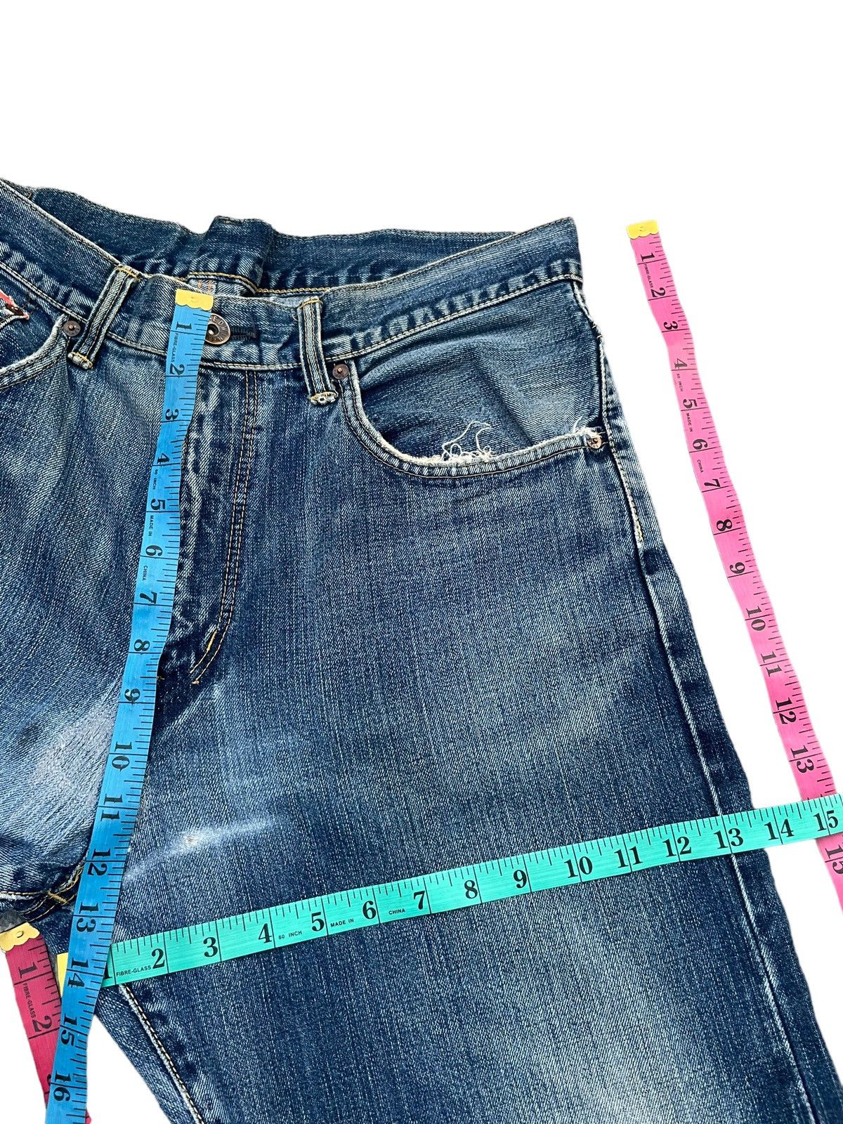 Edwin Vintage Edwin 505Z Selvedge Distresed & Rework Size US 36 / EU 52 - 19 Thumbnail