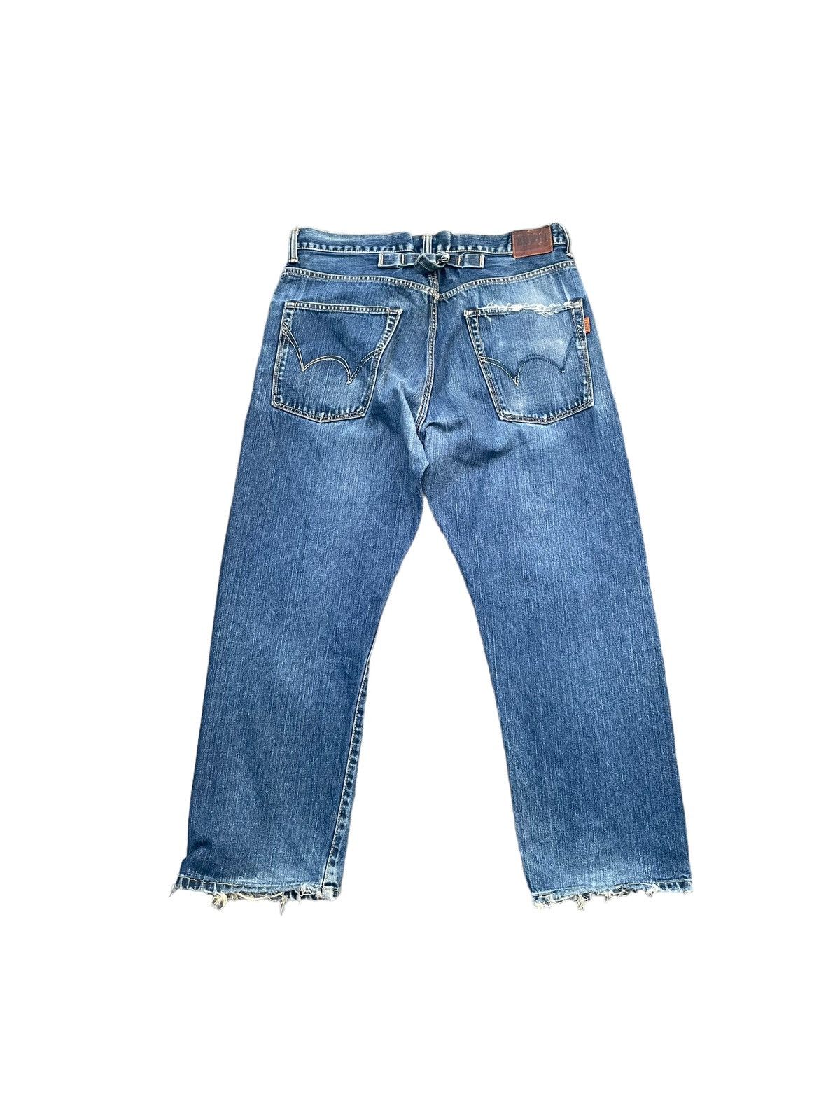 Edwin Vintage Edwin 505Z Selvedge Distresed & Rework Size US 36 / EU 52 - 13 Thumbnail