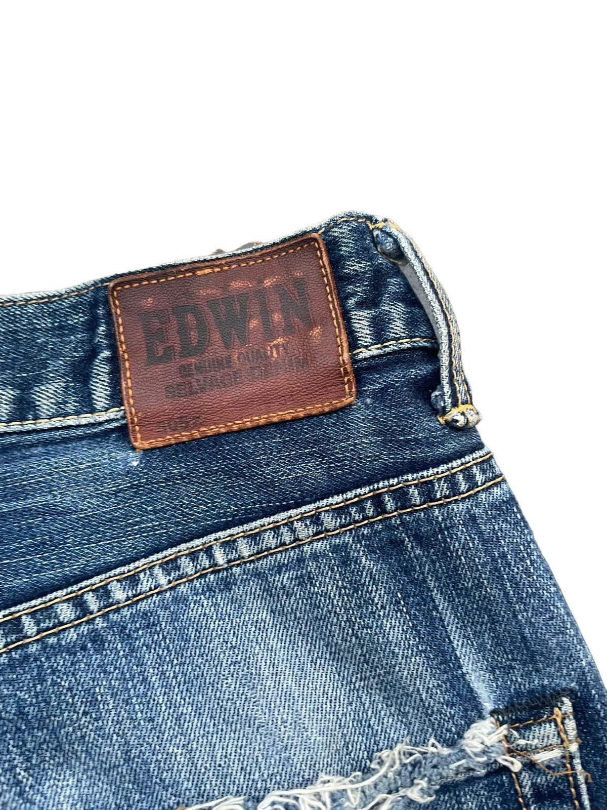 Edwin Vintage Edwin 505Z Selvedge Distresed & Rework Size US 36 / EU 52 - 17 Thumbnail