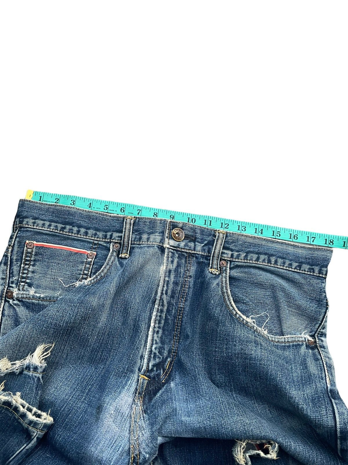 Edwin Vintage Edwin 505Z Selvedge Distresed & Rework Size US 36 / EU 52 - 18 Thumbnail